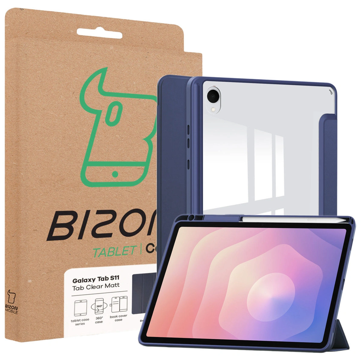 Bizon Tab Clear Matt – case box for Samsung Galaxy Tab S11