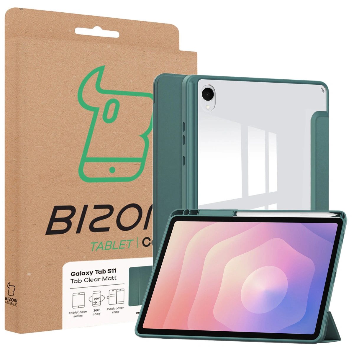 Bizon Tab Clear Matt – box with case for Samsung Galaxy Tab S11