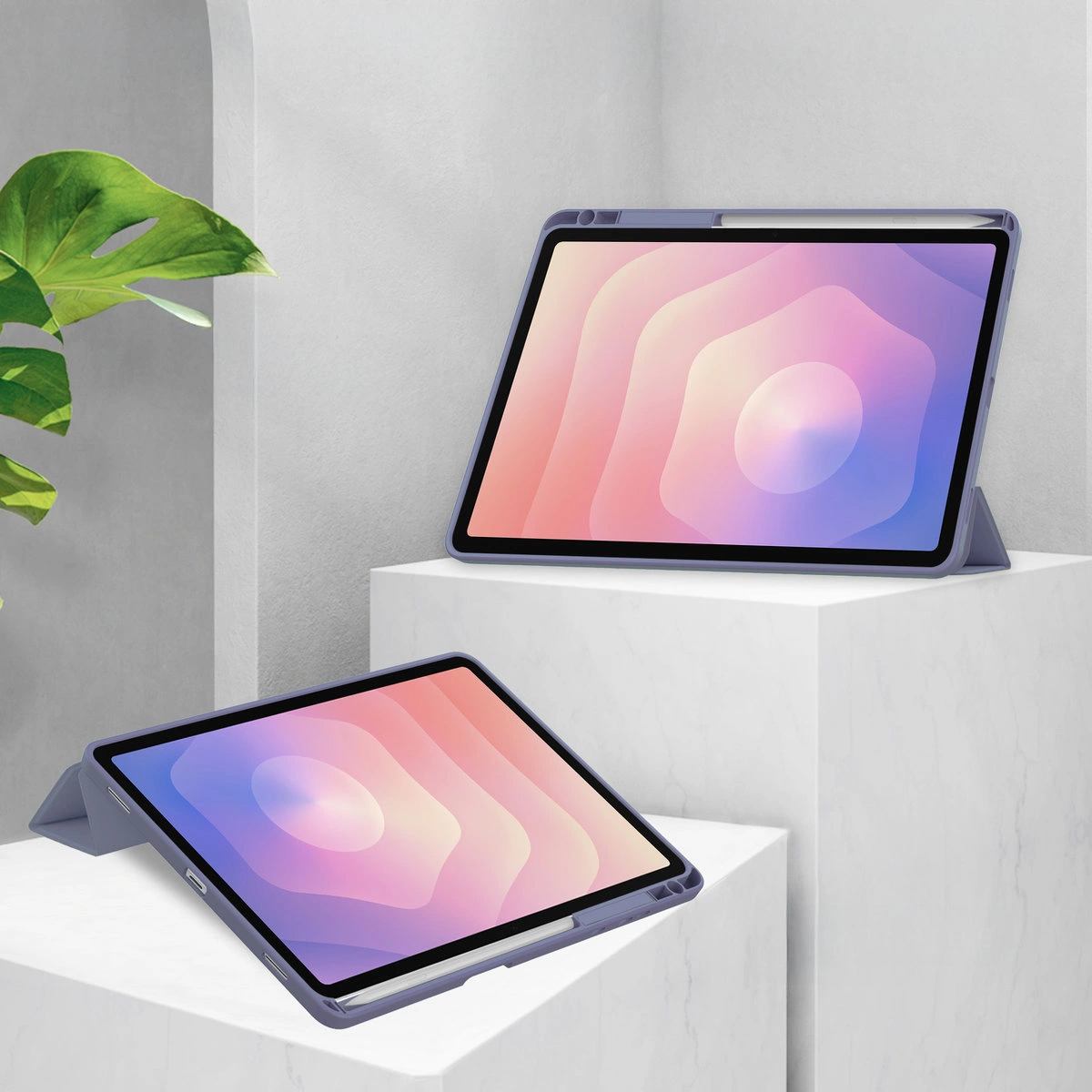 Funkcja podstawki w etui Bizon Tab Case Clear Matt do Samsung Galaxy Tab S11