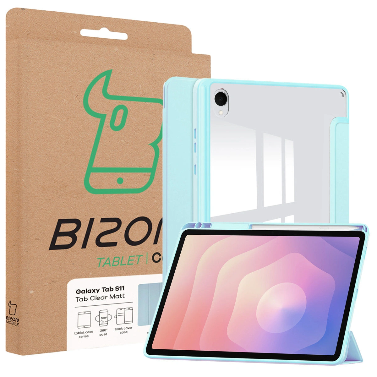Bizon Tab Clear Matt – pudełko z etui do Samsung Galaxy Tab S11