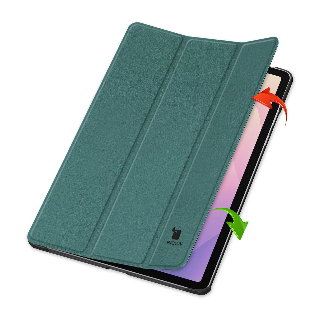 Etui z klapką Bizon Case Tab Croc od frontu do Samsung Galaxy Tab S11