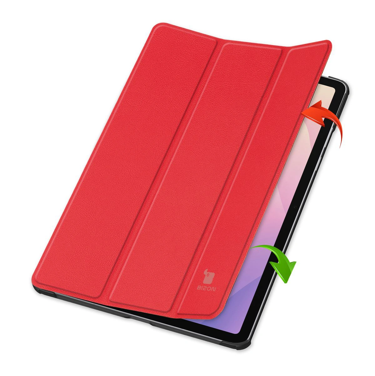 Bizon Case Tab Croc flap case from the front for Samsung Galaxy Tab S11