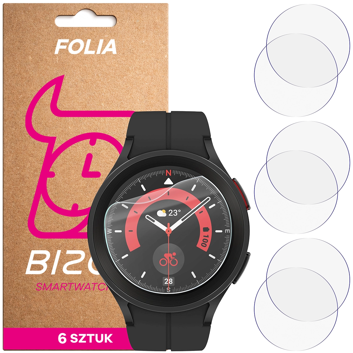 Bison Hydrogel Film HydroFlex for Samsung Galaxy Watch 3 / 5 Pro 45mm