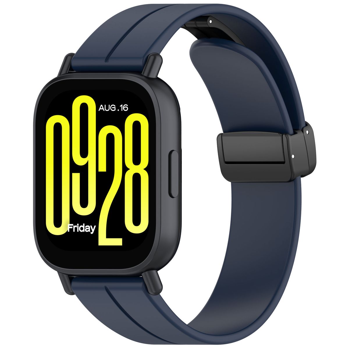 Brățara din silicon Bizon Strap Watch Silicone pentru smartwatch cu Quick Release 22 mm, albastră