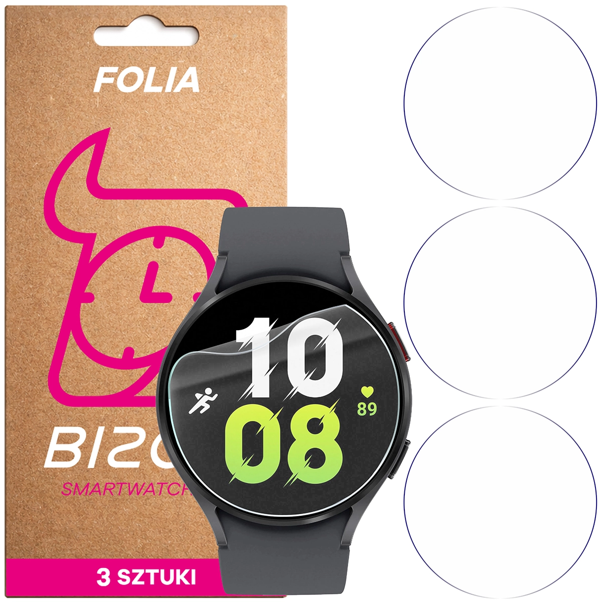 Folia hydrożelowa Bizon Watch Film HydroFlex dla Samsung Galaxy Watch 5 44mm
