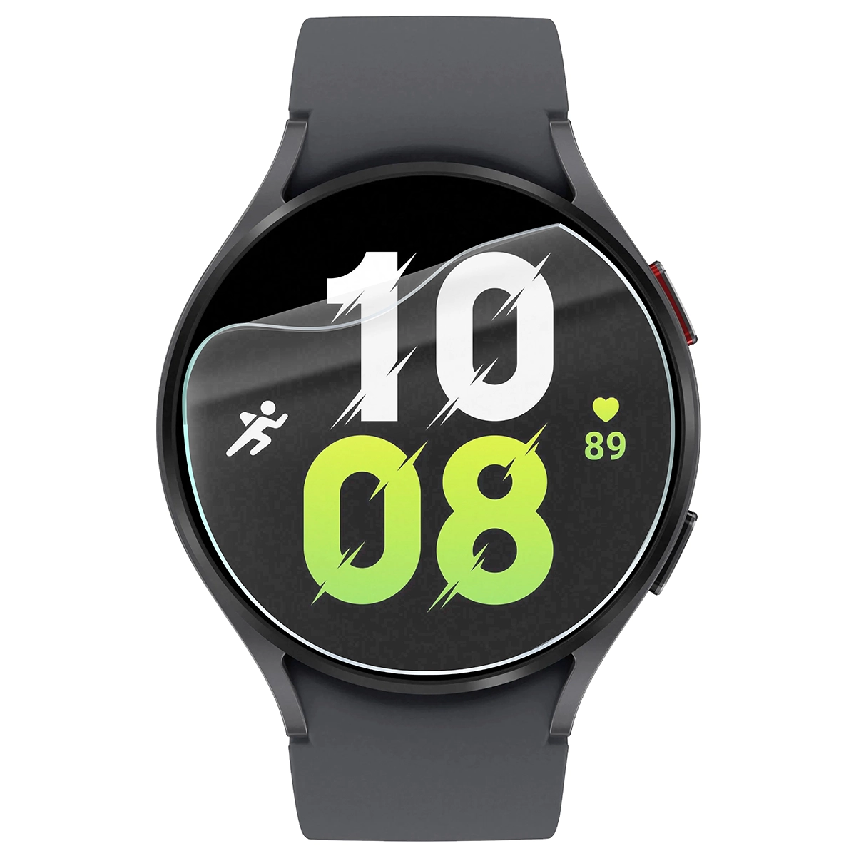 Bizon Watch Film HydroFlex hydrogel film for Samsung Galaxy Watch 5 44mm on the watch