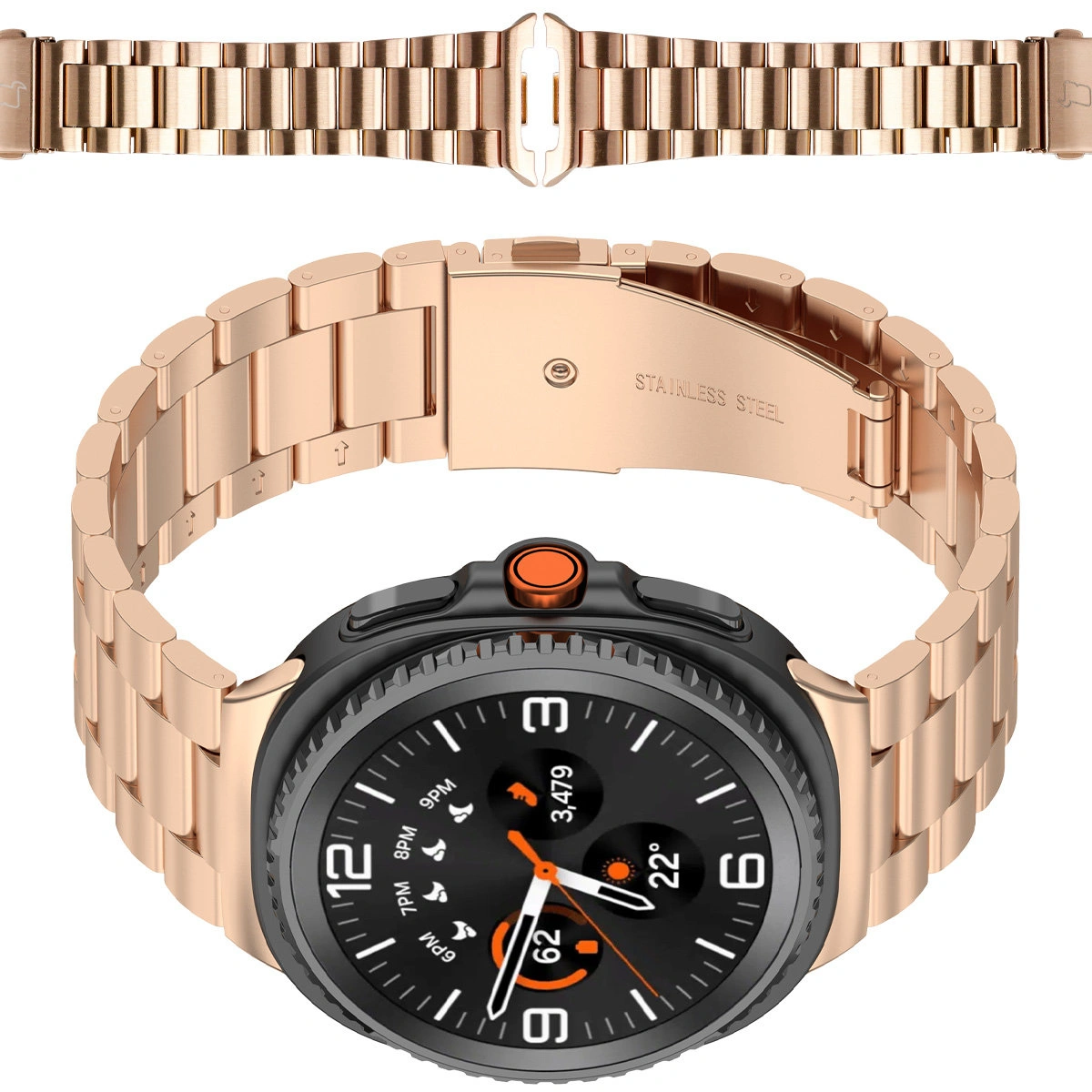 Pasek do zegarka Bizon Strap Watch Aura do Apple Watch 41/40/38 mm