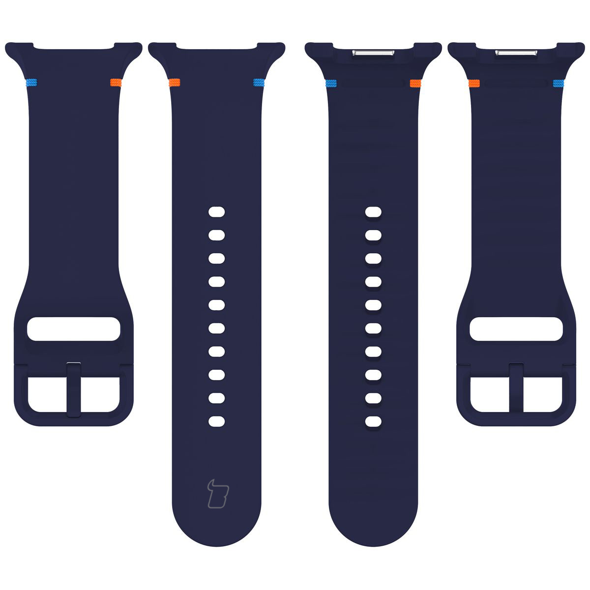 Silikonowy pasek Bizon Strap Watch Silicone G ukazane od tyłu do Galaxy Watch 8 40 mm/44 mm/8 Classic 46 mm