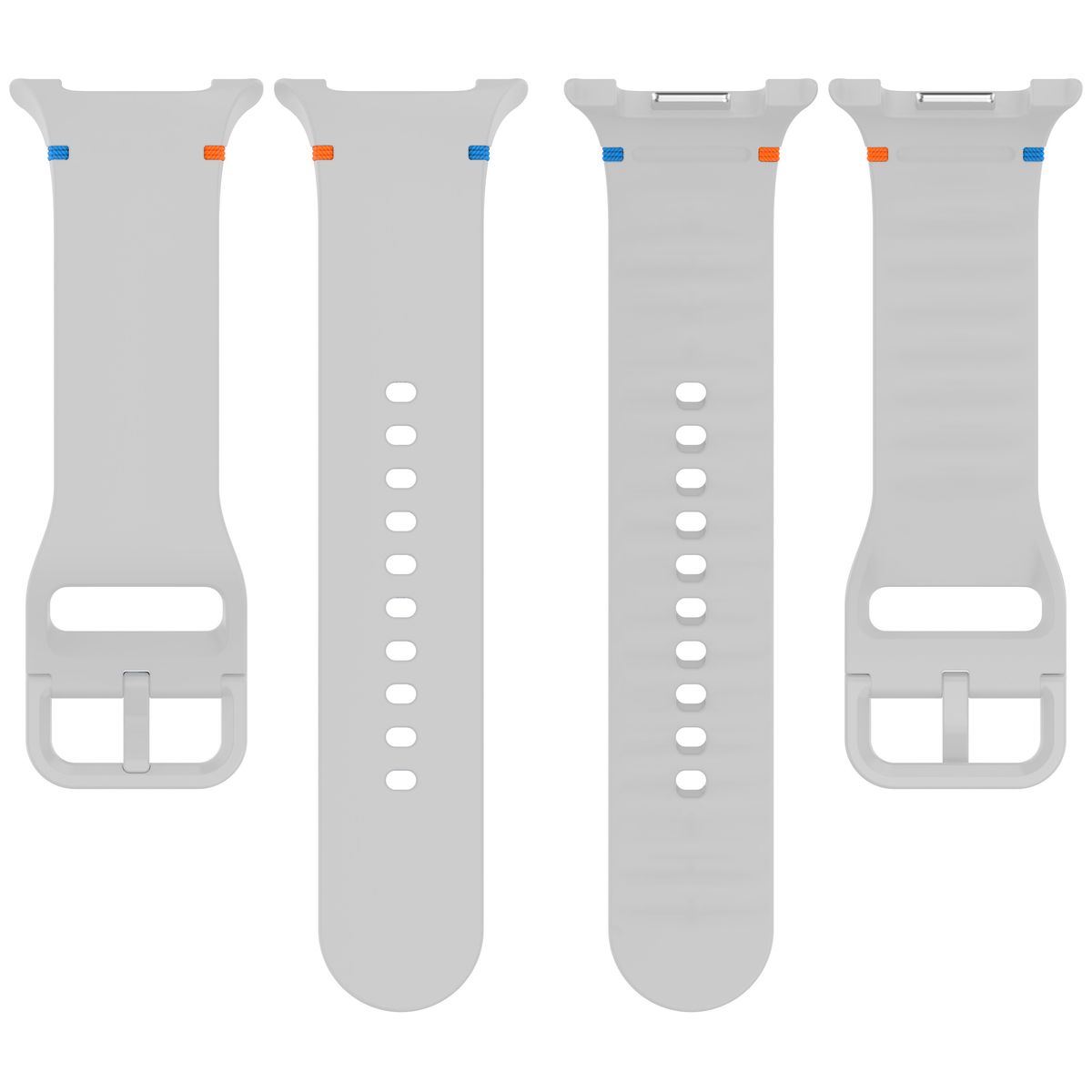 Silikonowy pasek Bizon Strap Watch Silicone G ukazane od tyłu do Galaxy Watch 8 40 mm/44 mm/8 Classic 46 mm