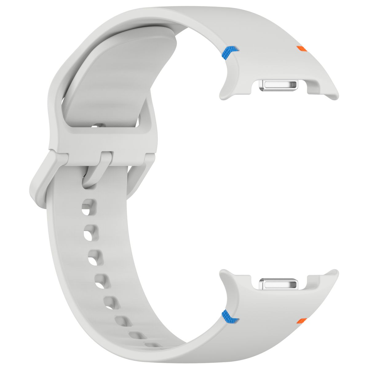 Metalowe wpięcia silikonowego paska Bizon Strap Watch Silicone G do Galaxy Watch 8 40 mm/44 mm/8 Classic 46 mm