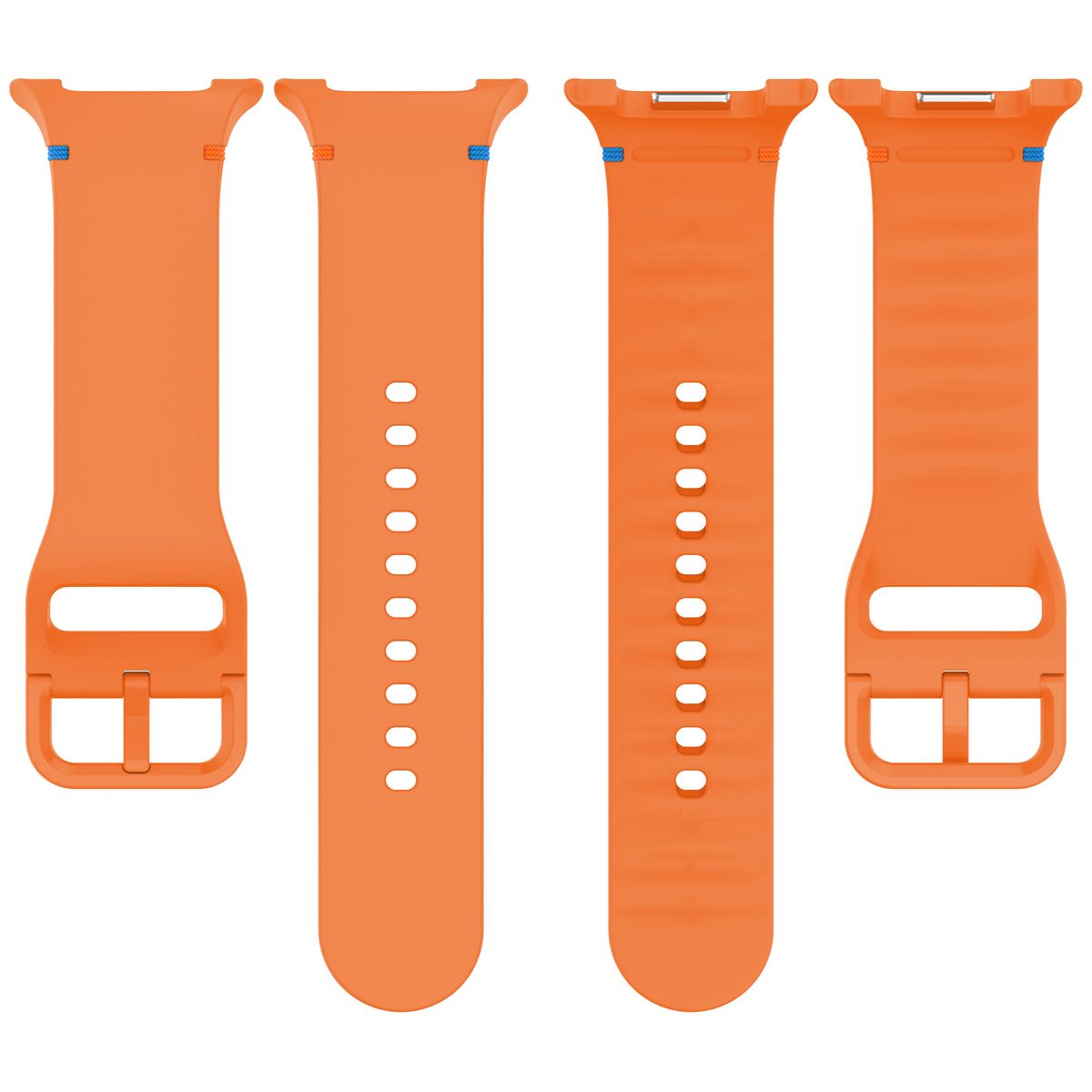 Silikonowy pasek Bizon Strap Watch Silicone G ukazane od tyłu do Galaxy Watch 8 40 mm/44 mm/8 Classic 46 mm