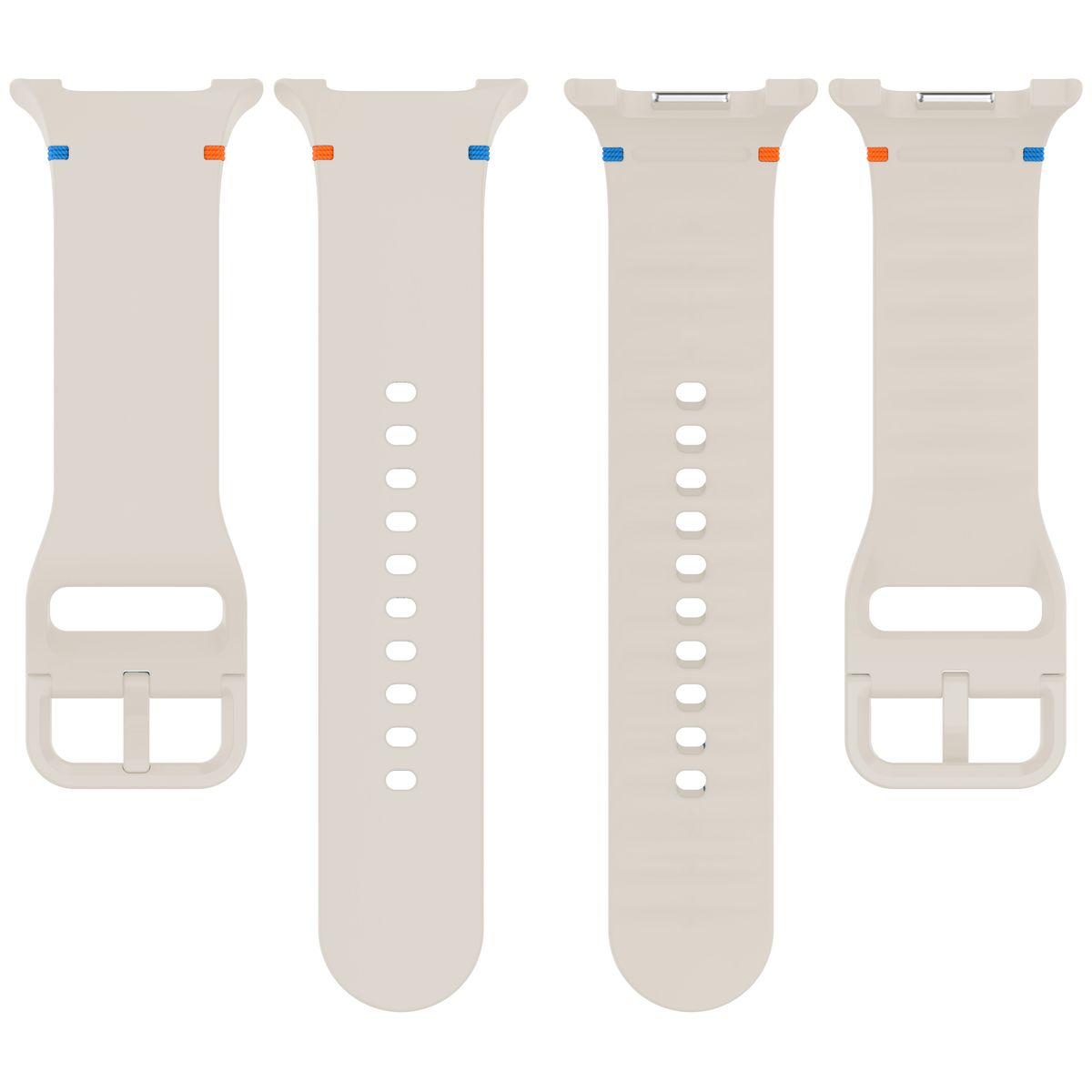 Brățară din silicon Bizon Strap Watch Silicone G arătată din spate pentru Galaxy Watch 8 40 mm/44 mm/8 Classic 46 mm