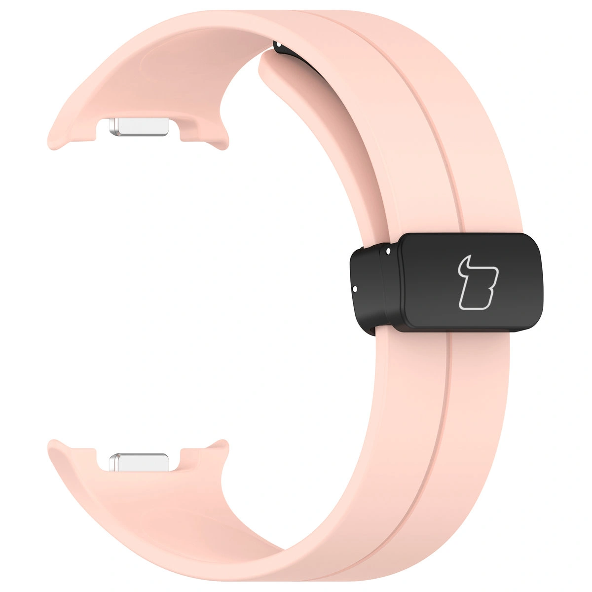 Metalowe wpięcia silikonowego paska Bizon Strap Watch Silicone L do Galaxy Watch 8 40 mm / 44 mm / 8 Classic 46 mm