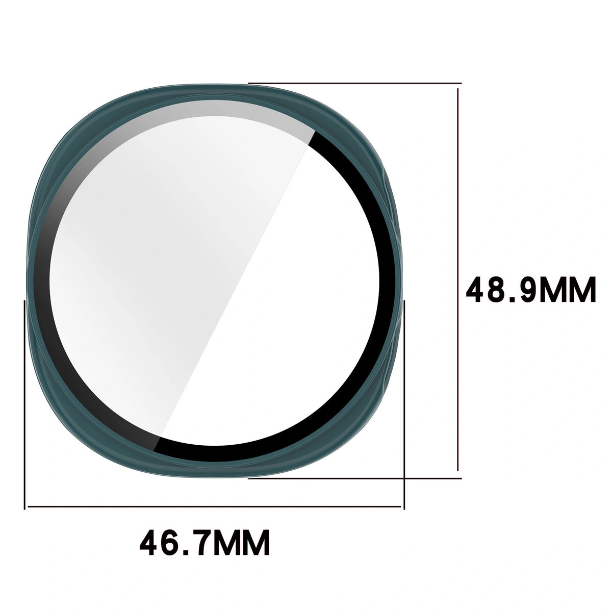 Rozměry pouzdra Bizon Case+Glass Watch pro Galaxy Watch 8 44 mm