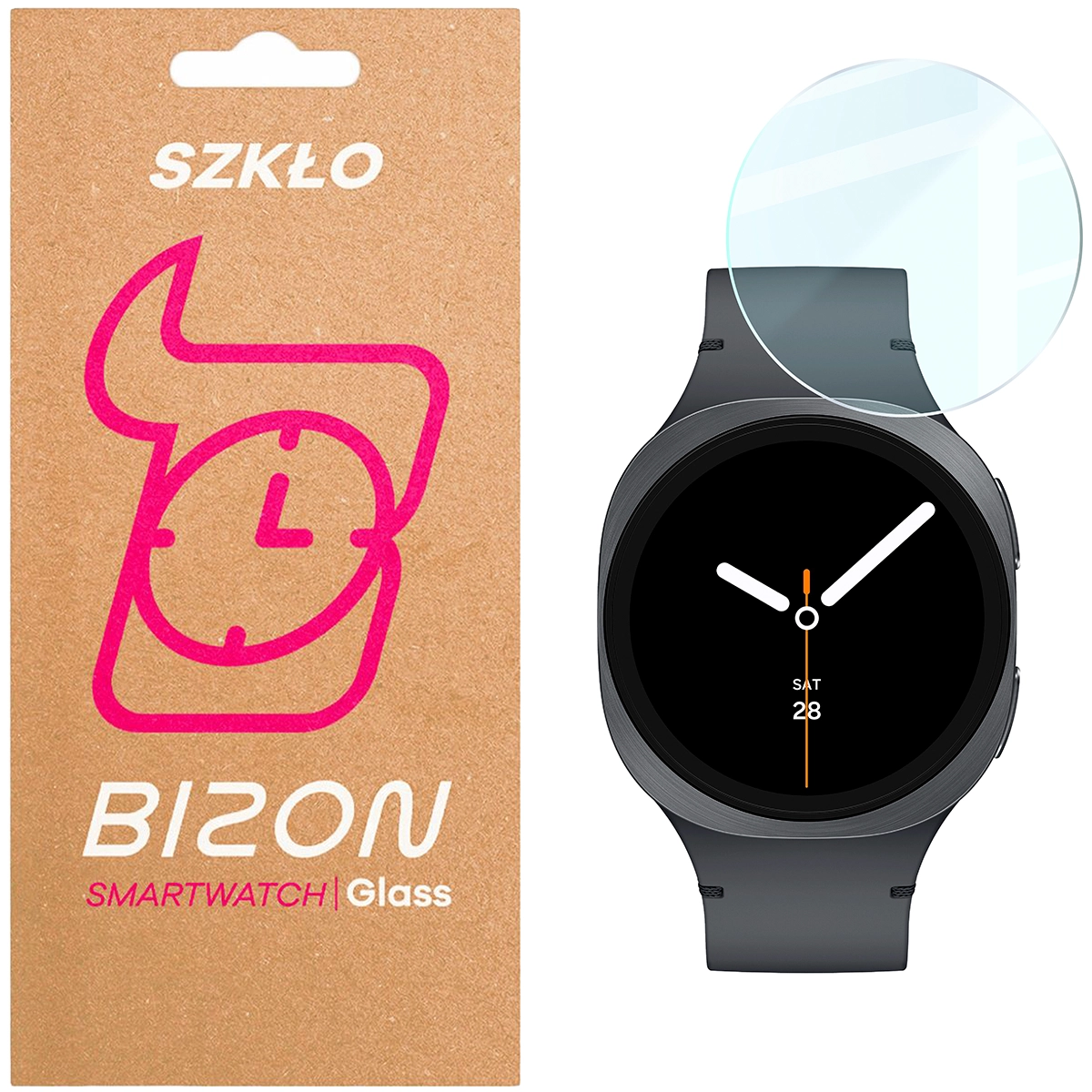 Szkło hartowane na ekran Bizon Glass Watch Clear do Samsung Galaxy Watch 8 44 mm