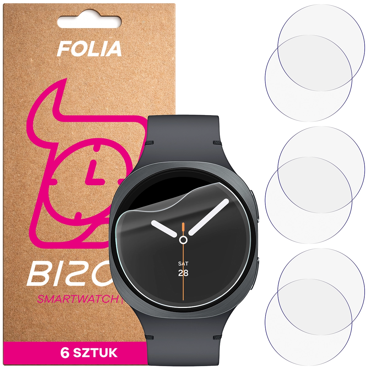 Bison Hydrogel Film HydroFlex for Samsung Galaxy Watch 8 / 7 / 6 44 mm