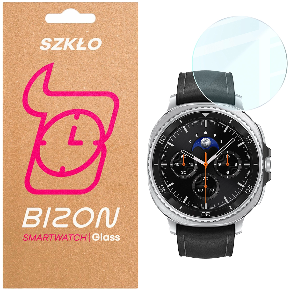 Szkło hartowane na ekran Bizon Glass Watch Clear do Samsung Galaxy Watch 8 Classic 46 mm