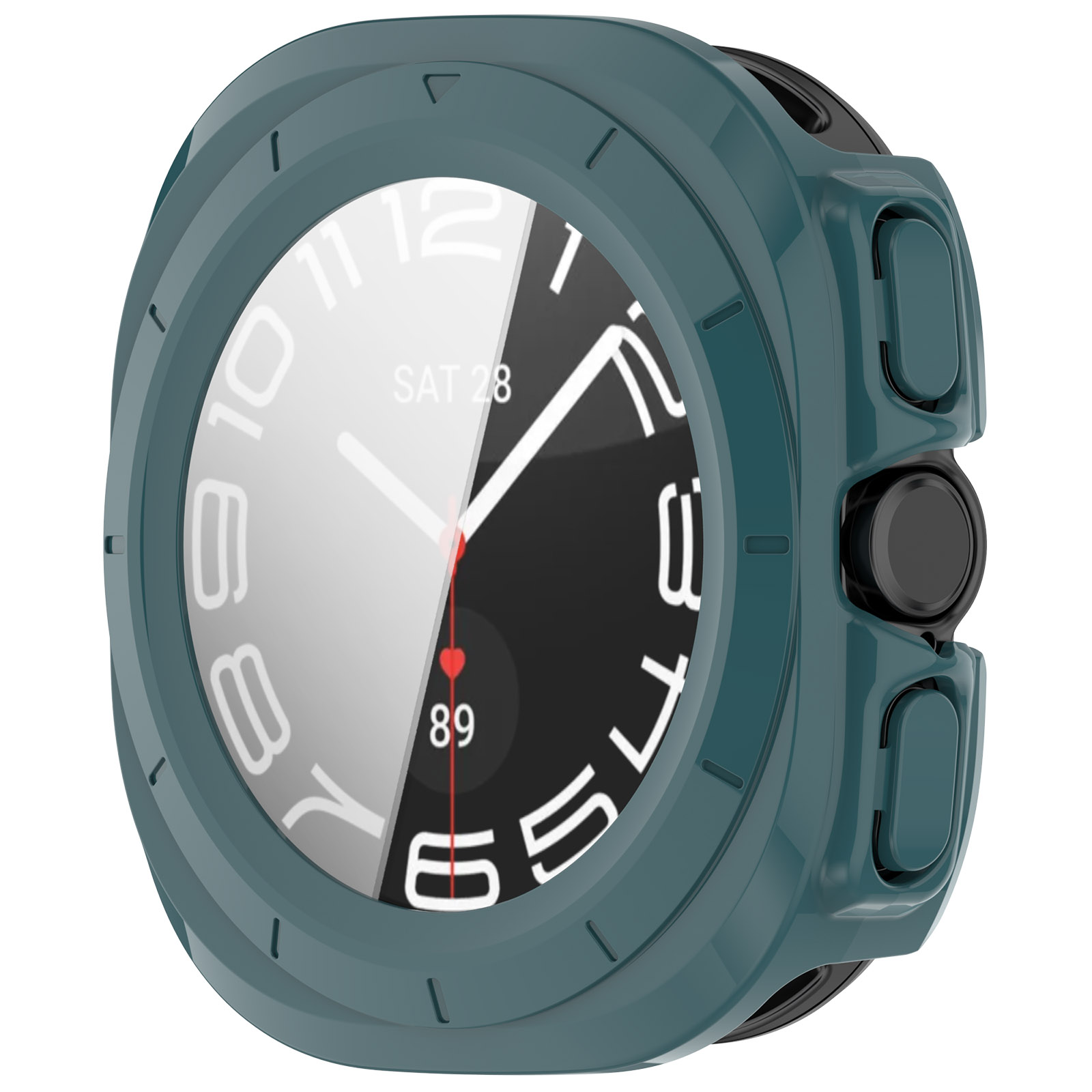 Hülle mit Glas Bizon Case+Glass Set von vorne gezeigt