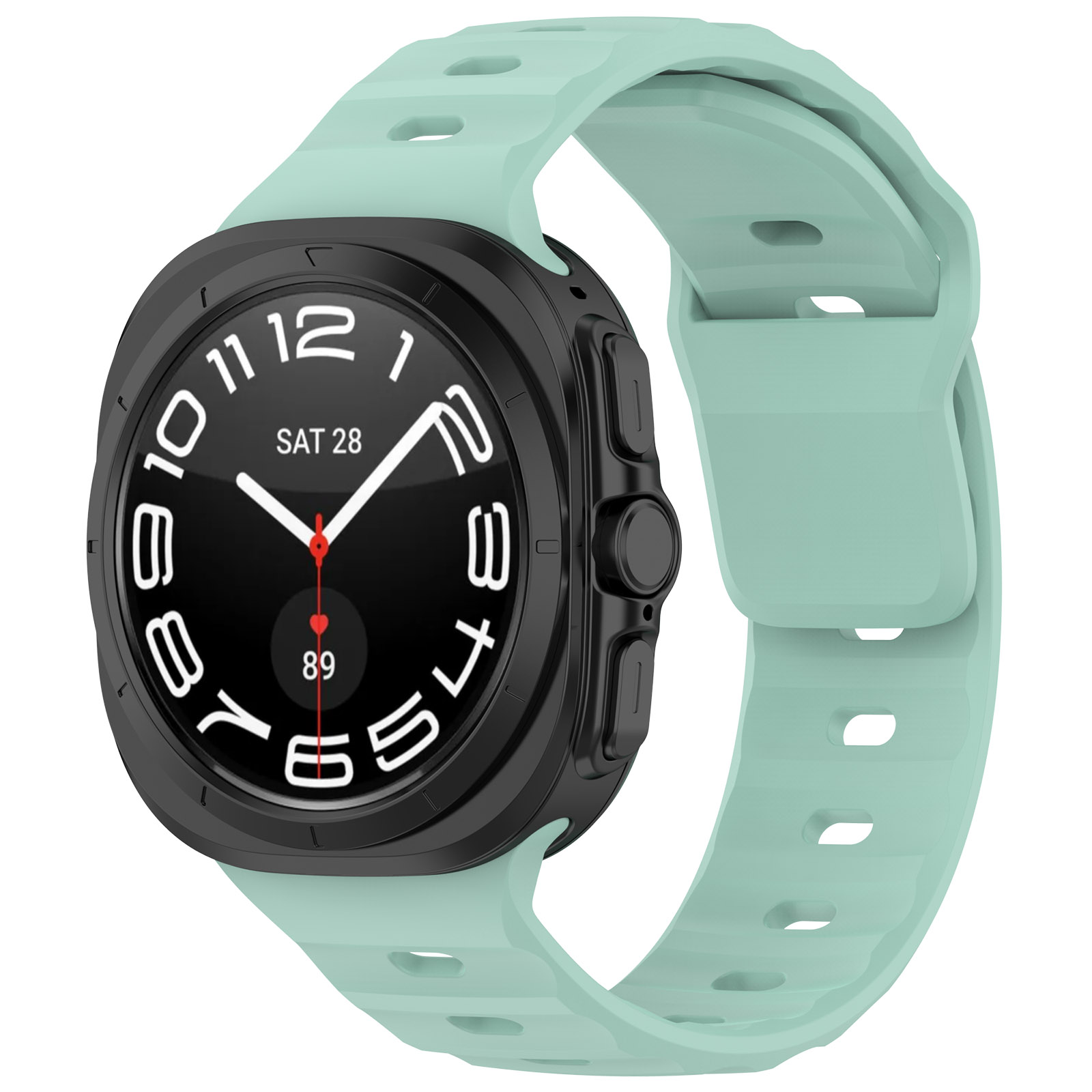 Bizon Strap Watch Silicone strap for Galaxy Watch Ultra 47 mm, mint