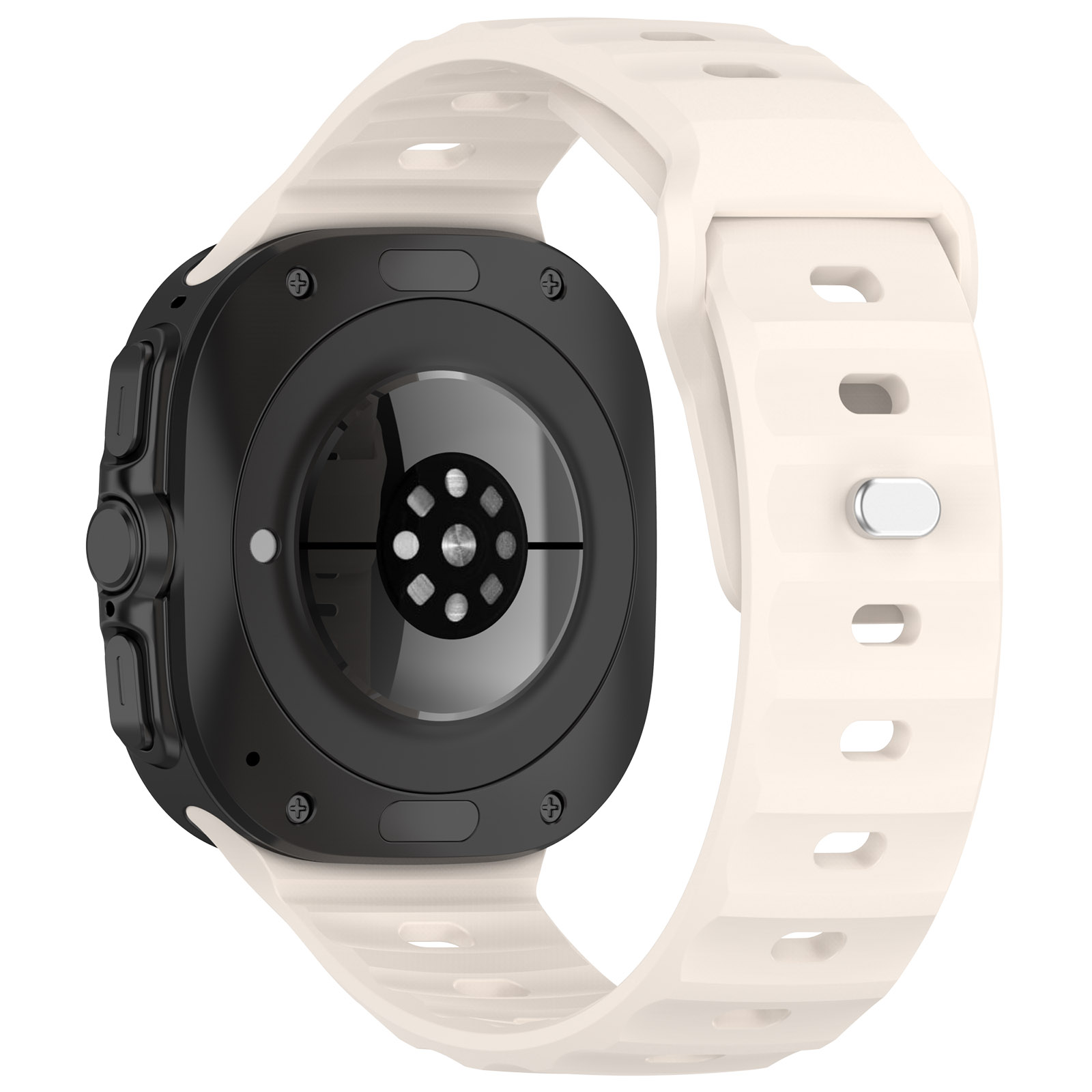 Silikonarmband Bizon Strap Watch Silicone von hinten gezeigt