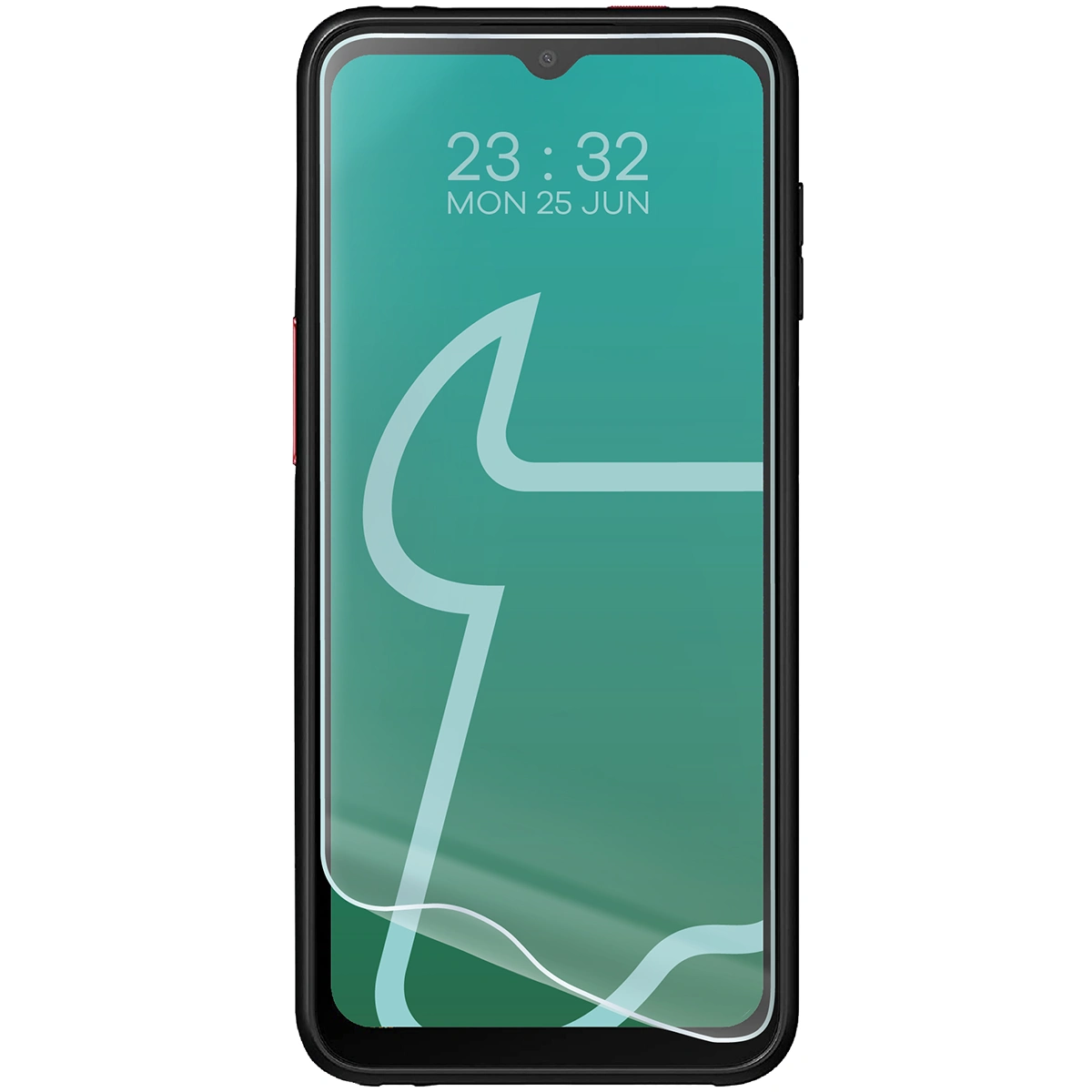 Folia hydrożelowa do Samsung Galaxy XCover 6 Pro obok telefonu