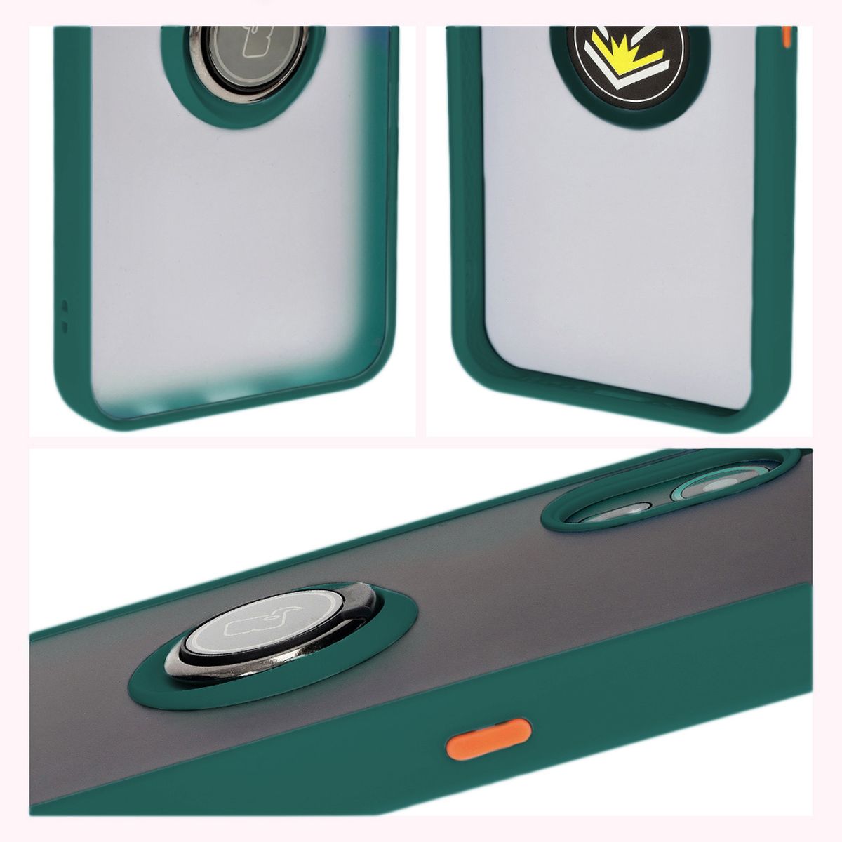 Properties of Bizon Case Hybrid Ring: anti-slip frame and matte design