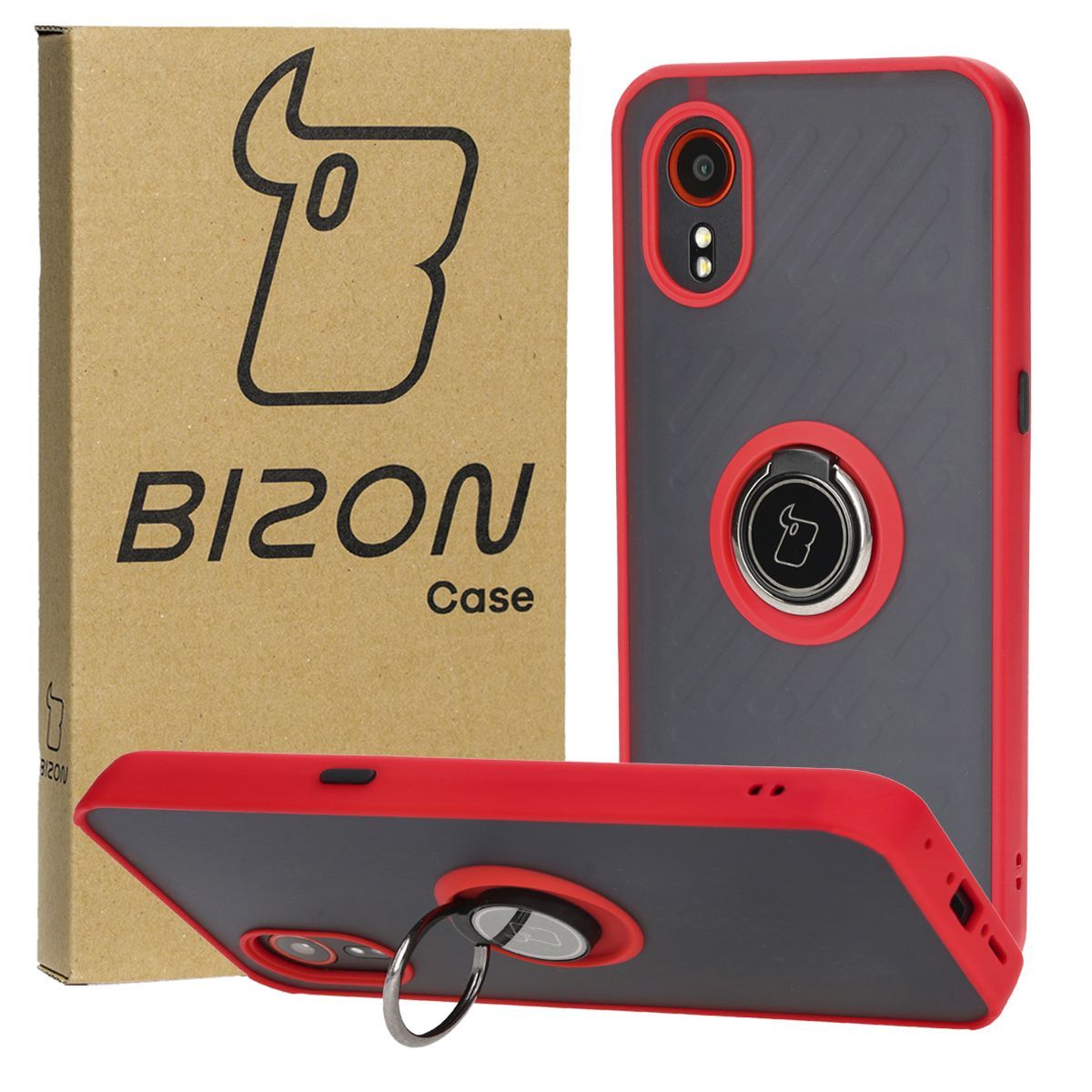 Husă cu suport pentru deget Bizon Case Hybrid Ring pentru Samsung Galaxy Xcover7