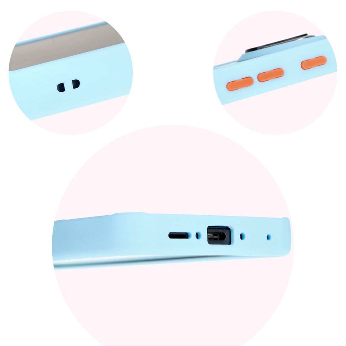 Präzise Aussparungen, integrierte Abdeckungen und Aussparung für das Band im Bizon Case Hybrid Ring