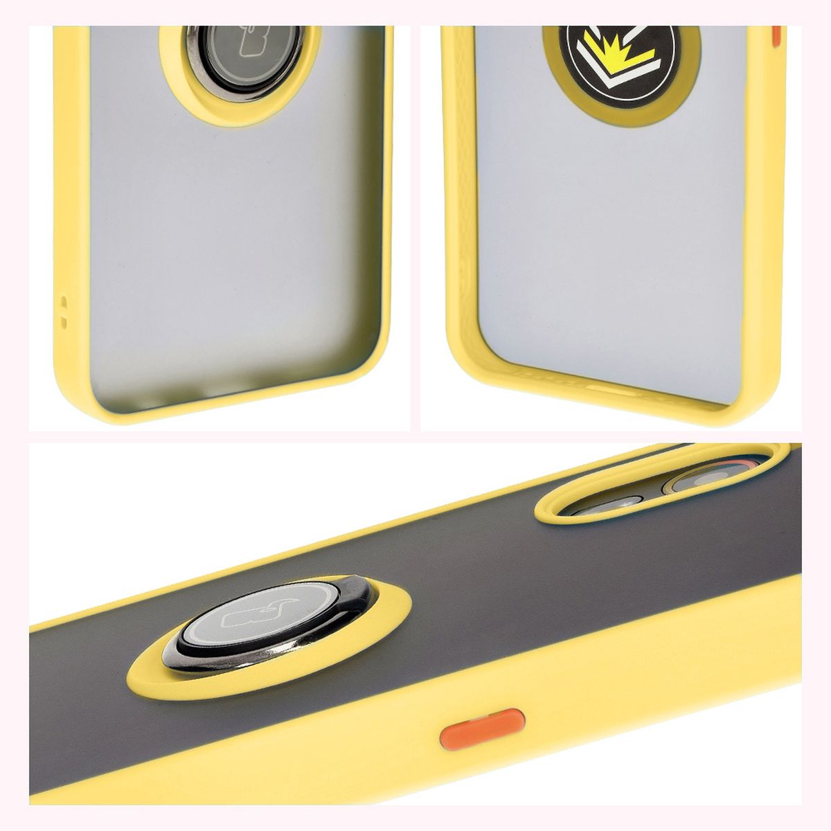 Properties of Bizon Case Hybrid Ring: non-slip frame and matte design