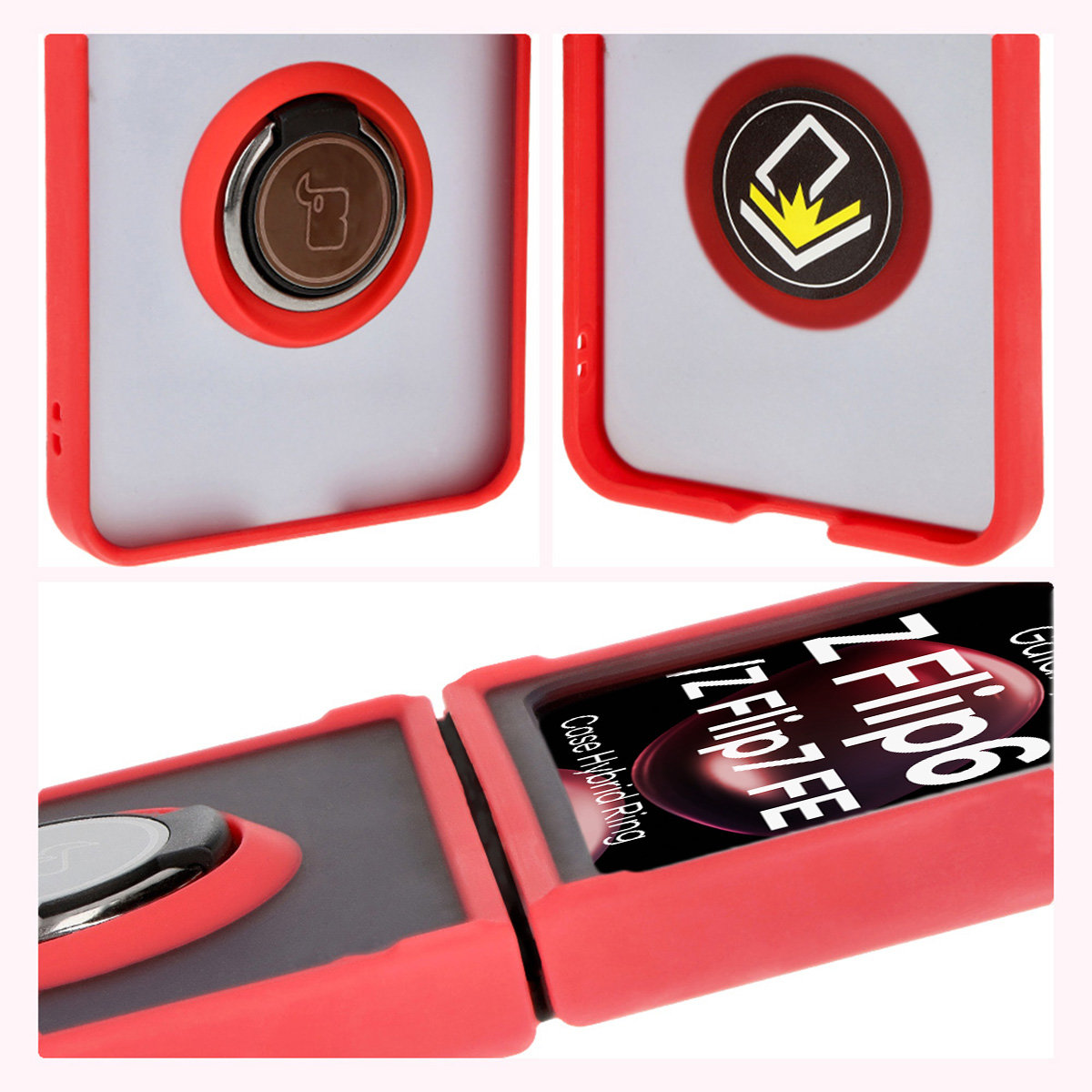 Caracteristici Bizon Case Hybrid Ring: cadru antiderapant și design mat