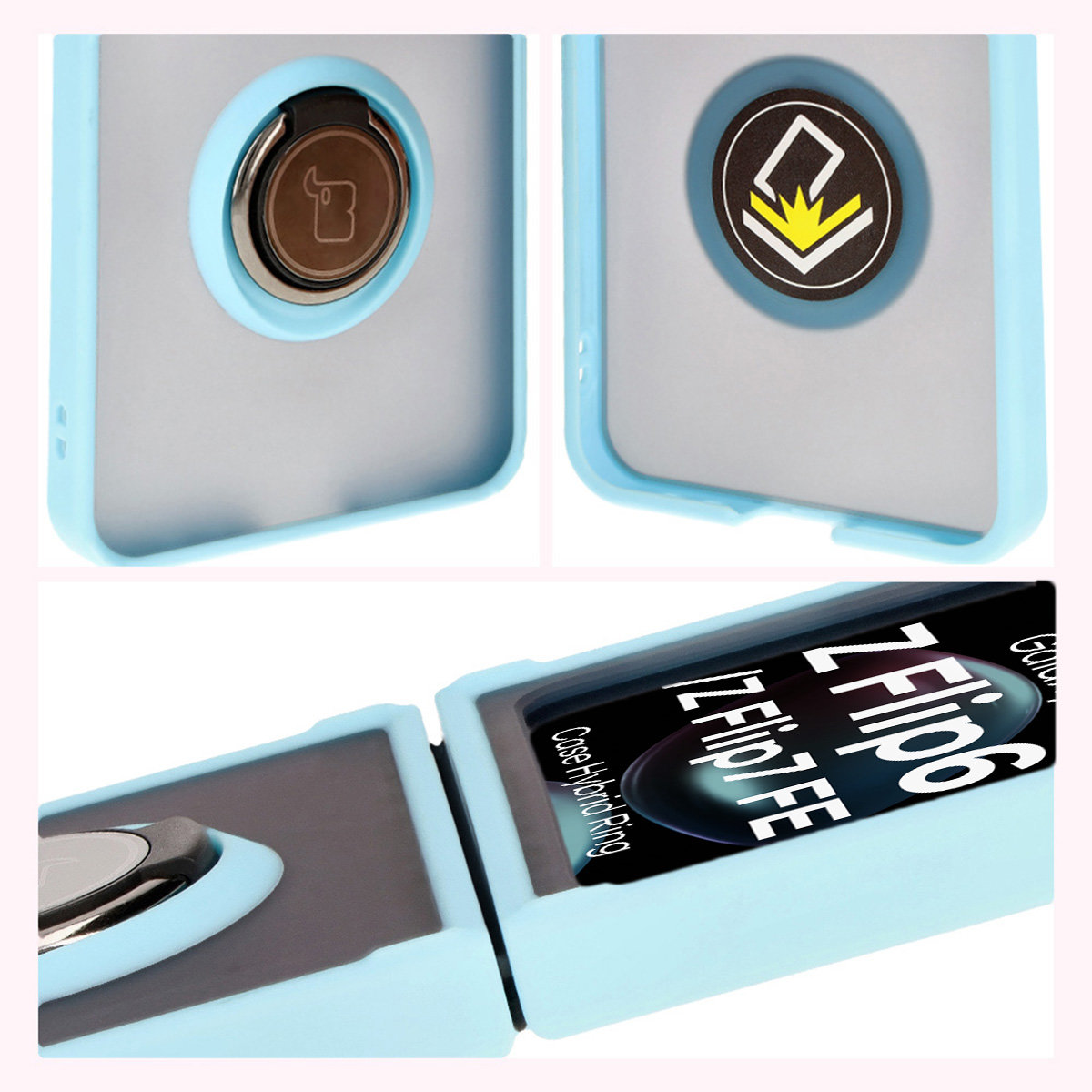 Caracteristici Bizon Case Hybrid Ring: ramă antiderapantă și design mat