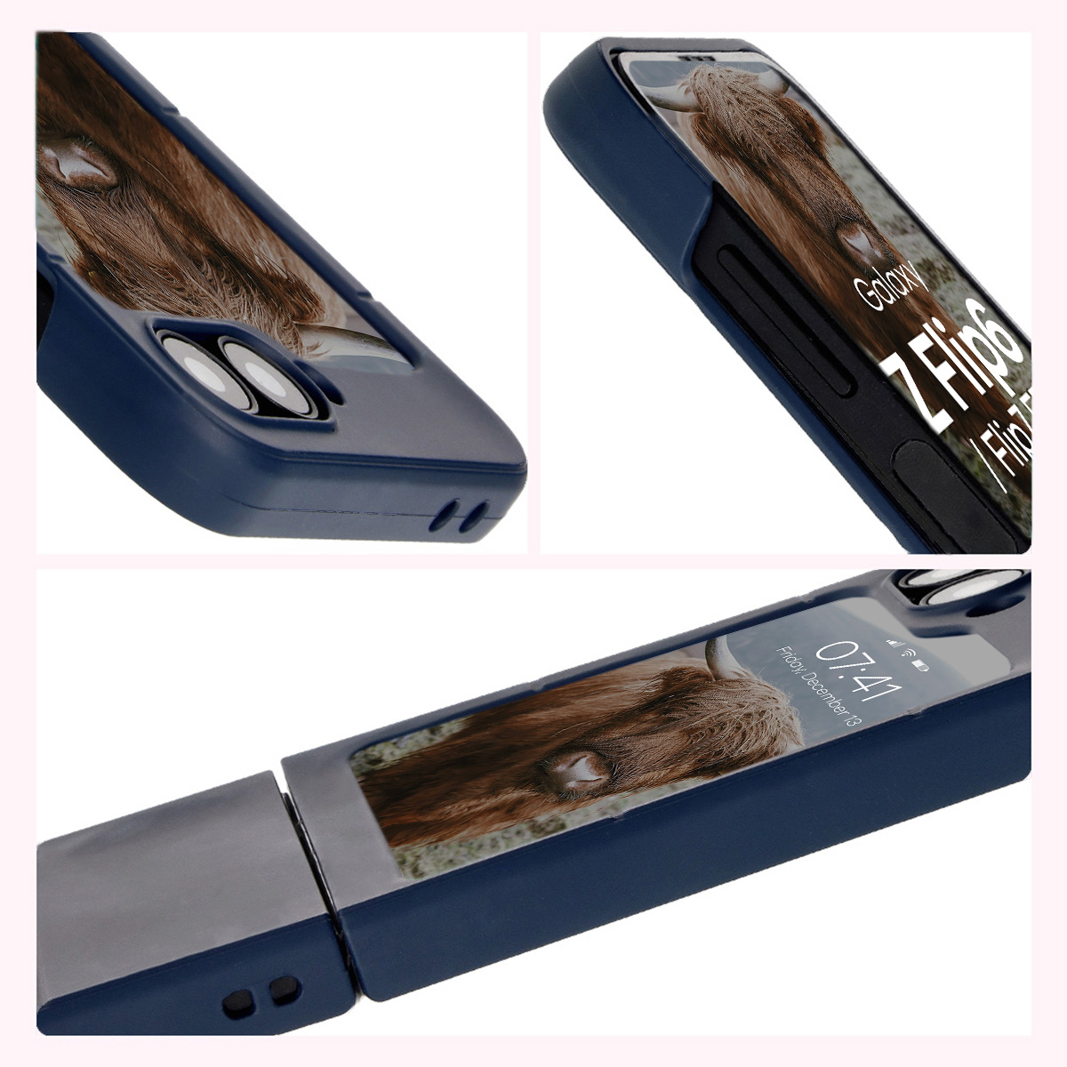Textured sides and raised edges for the screen and camera in Bison Case Tur