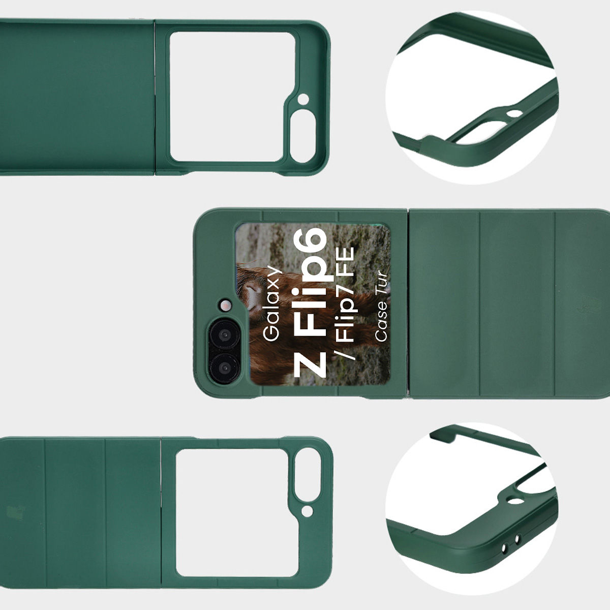 Microfiber lining, grooves on the back, and reinforced corners in Bison Case Tur