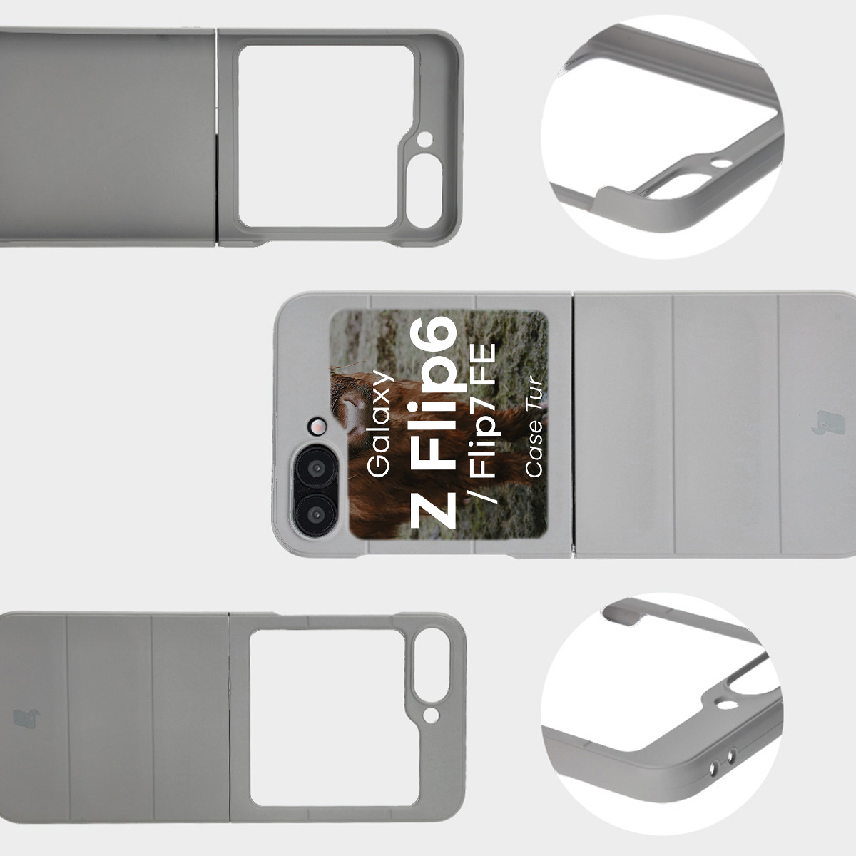 Microfiber lining, grooves on the back, and reinforced corners in the Bison Case Tur