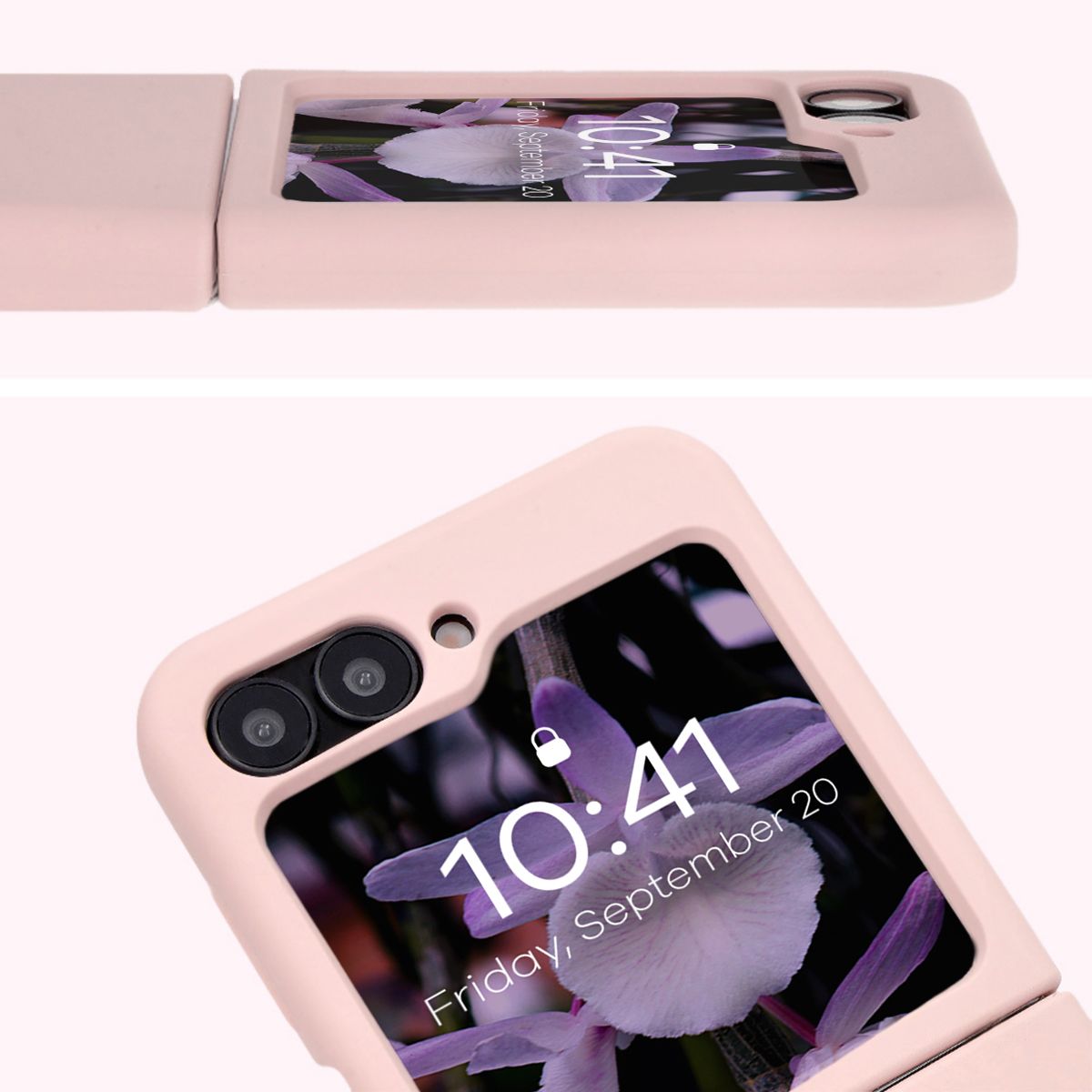 Detaliu asupra decupajului pentru camere în husa Bizon Soft Case