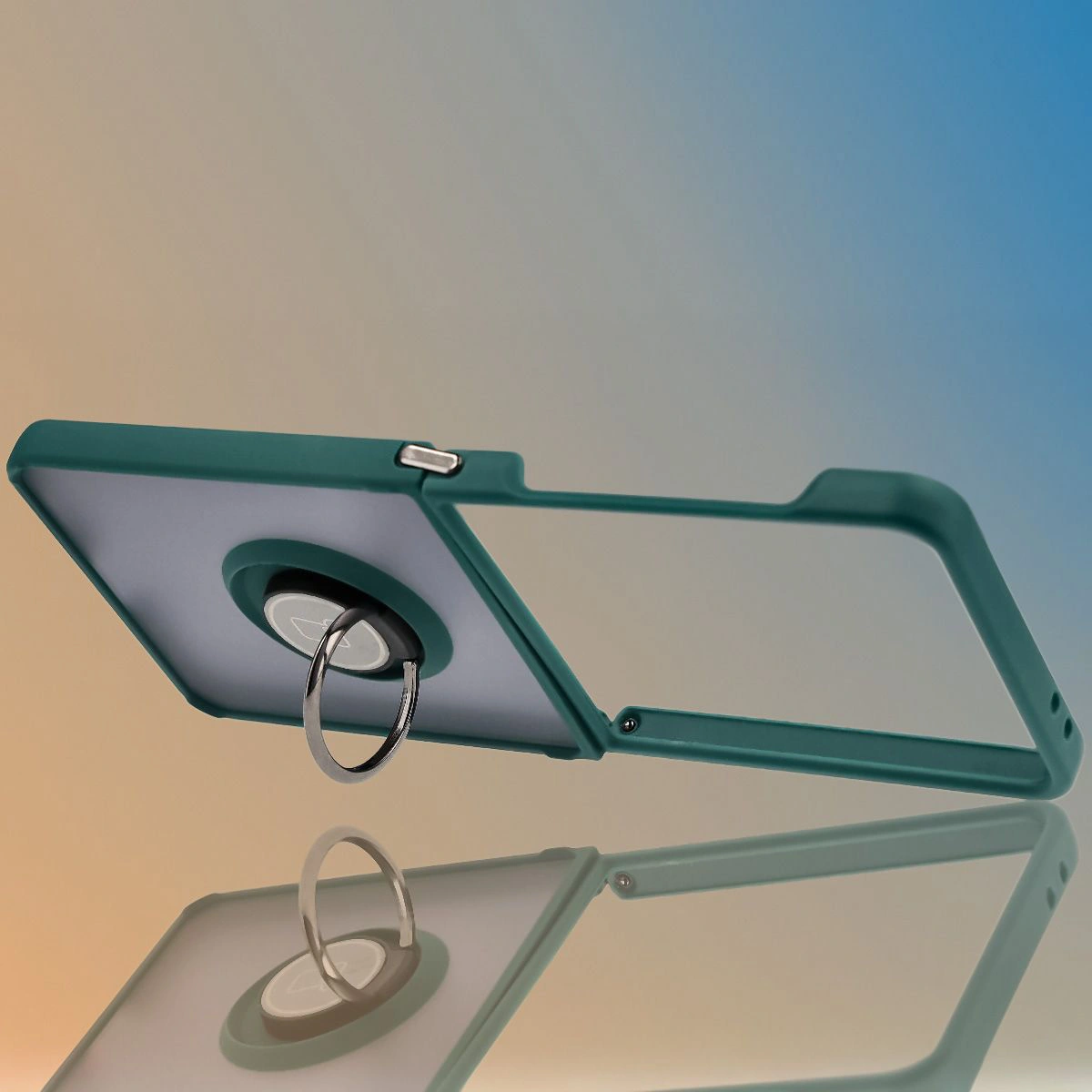 Suport ca suport în husa Bizon Hybrid Ring pentru Galaxy Z Flip7
