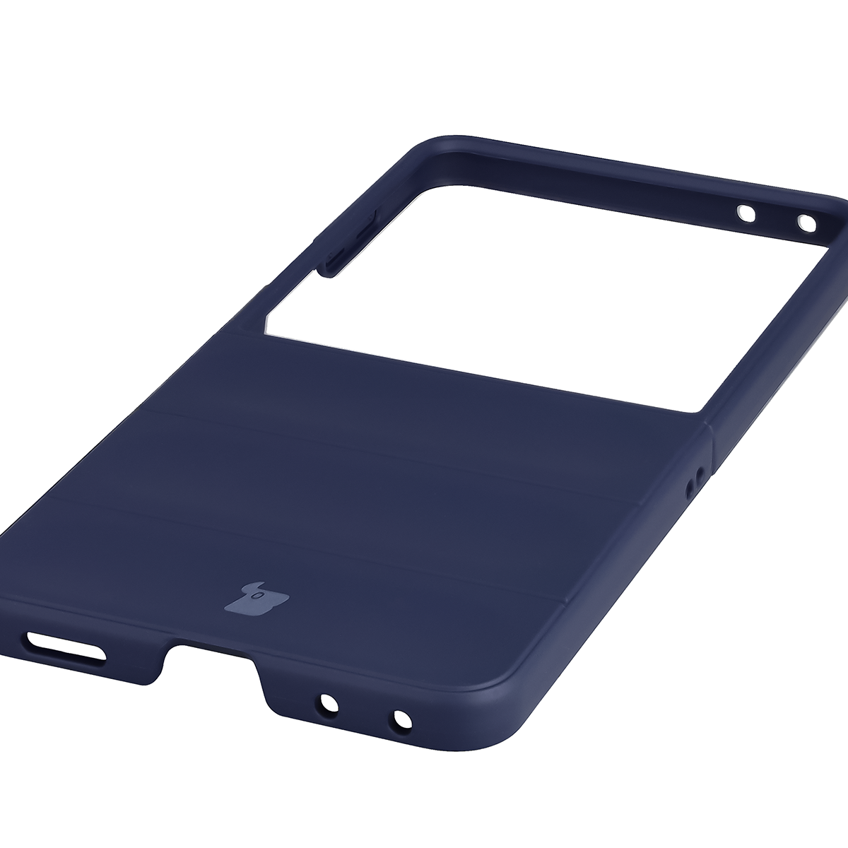 Precise cutouts and compatibility with wireless charging in the Bizon Case Tur for Galaxy Z Flip8
