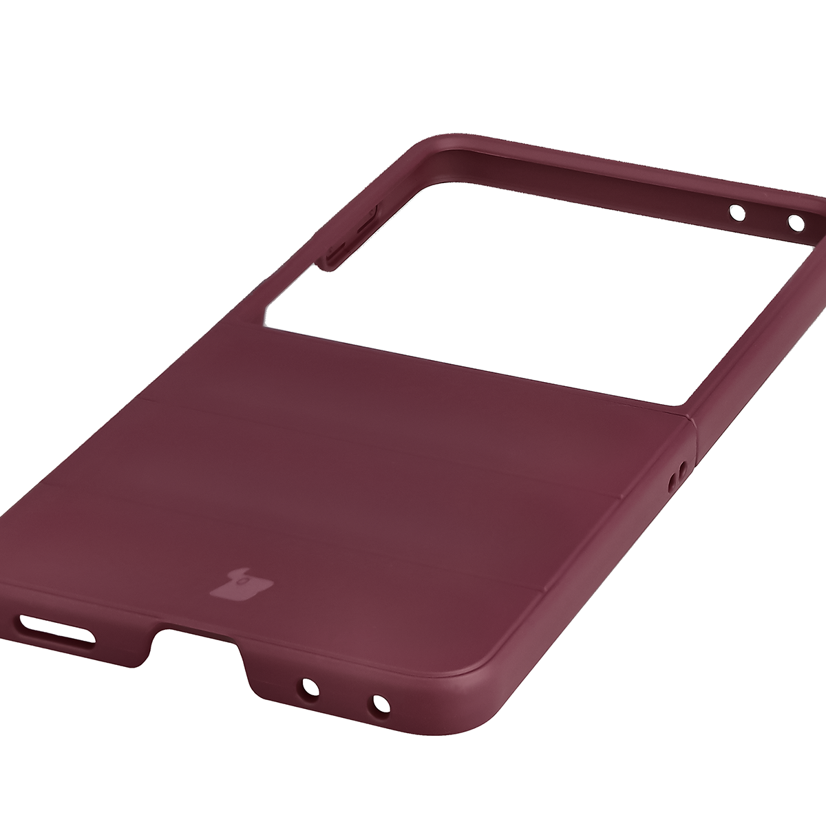 Precise cutouts and compatibility with wireless charging in the Bizon Case Tur for Galaxy Z Flip8