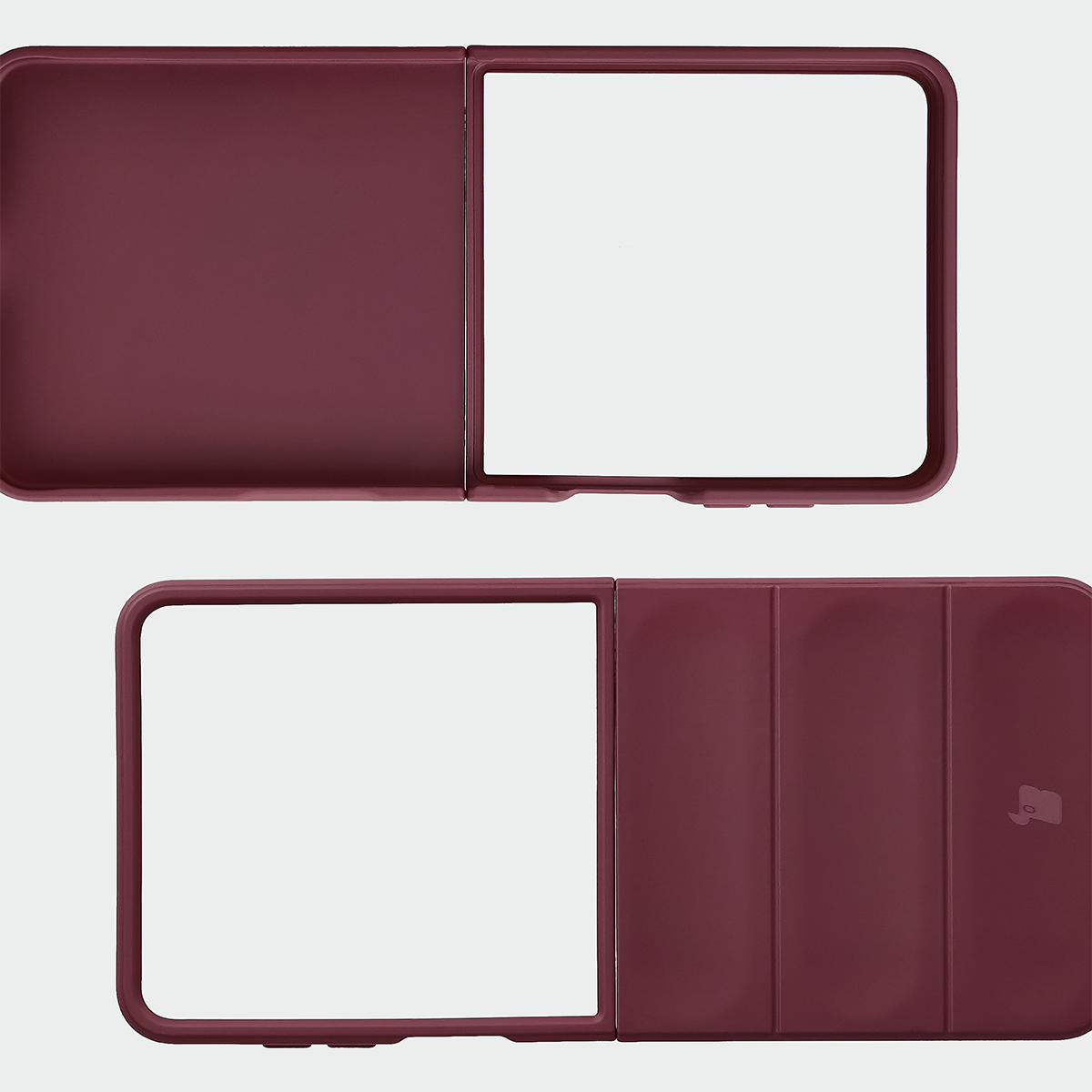 Engravings on the back and reinforced corners in the Bizon Case Tur for Galaxy Z Flip8