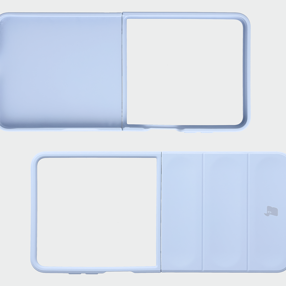 Engravings on the back and reinforced corners in the Bizon Case Tur for Galaxy Z Flip8