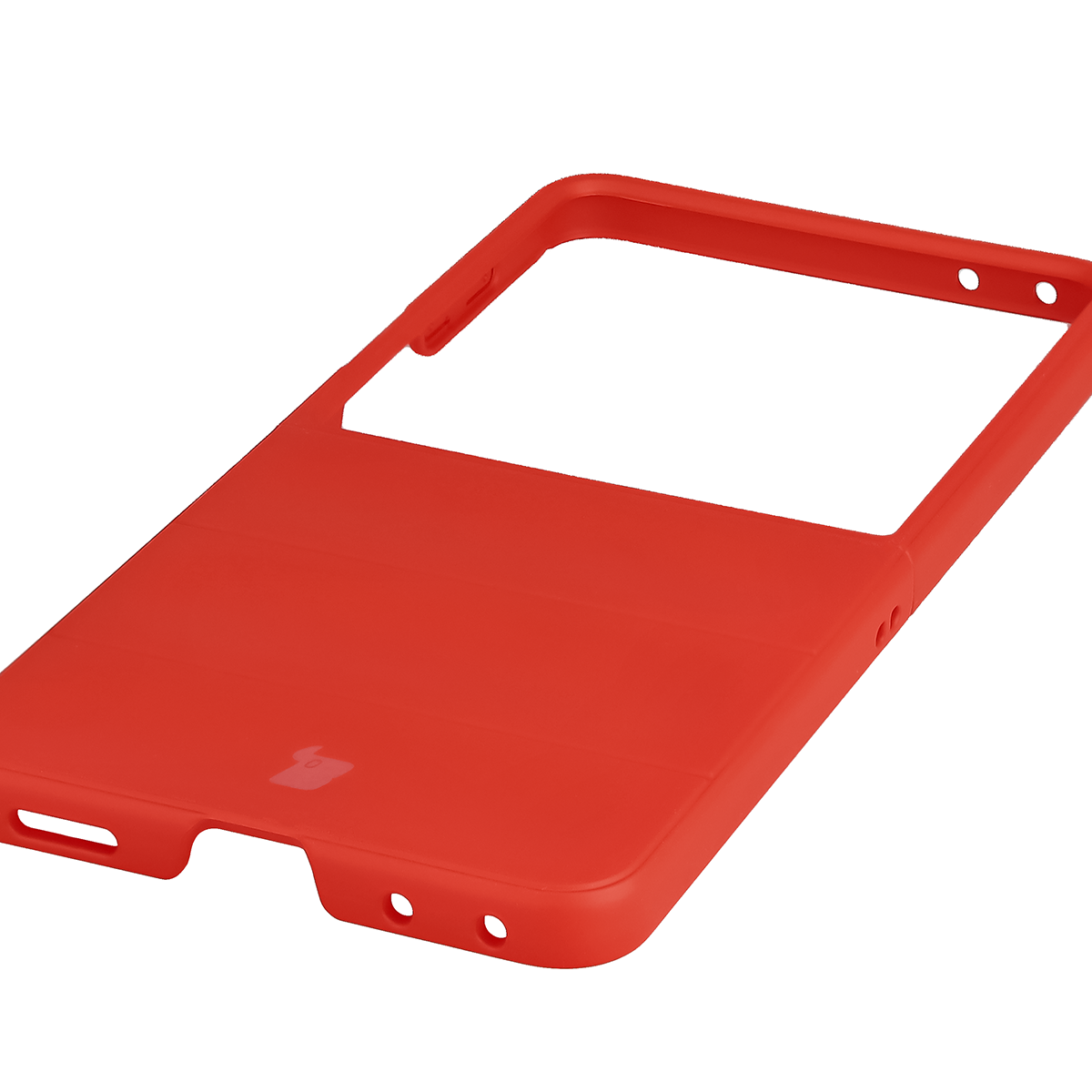Precise cutouts and compatibility with wireless charging in the Bizon Case Tur for Galaxy Z Flip8