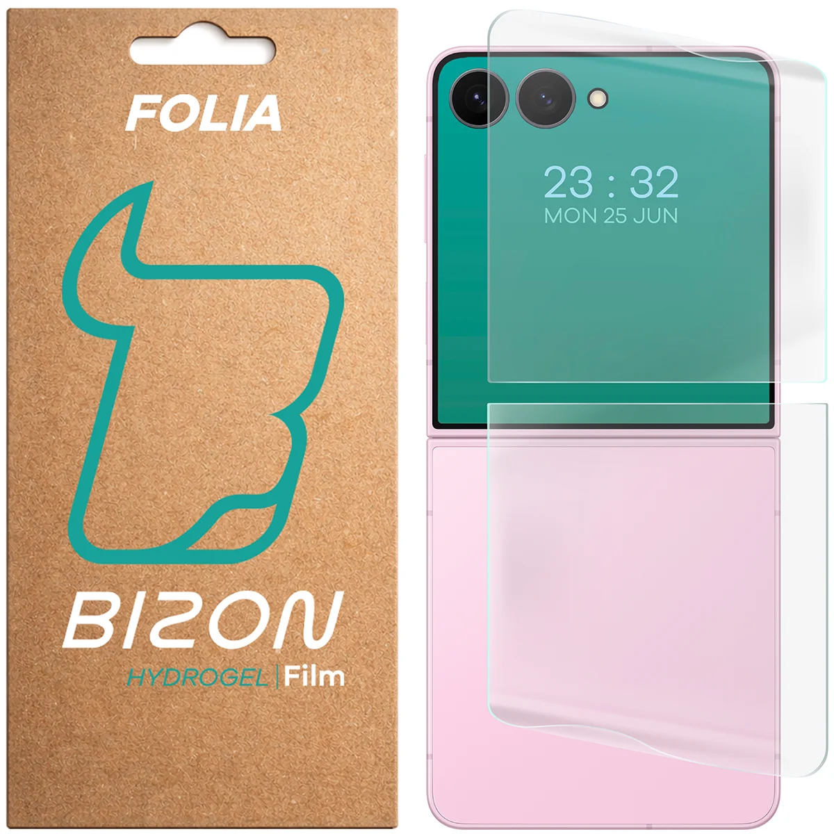 Folia hydrożelowa na tył telefonu Bizon Film Hydrogel Back Duo do Samsung Galaxy Z Flip8, 2 sztuki