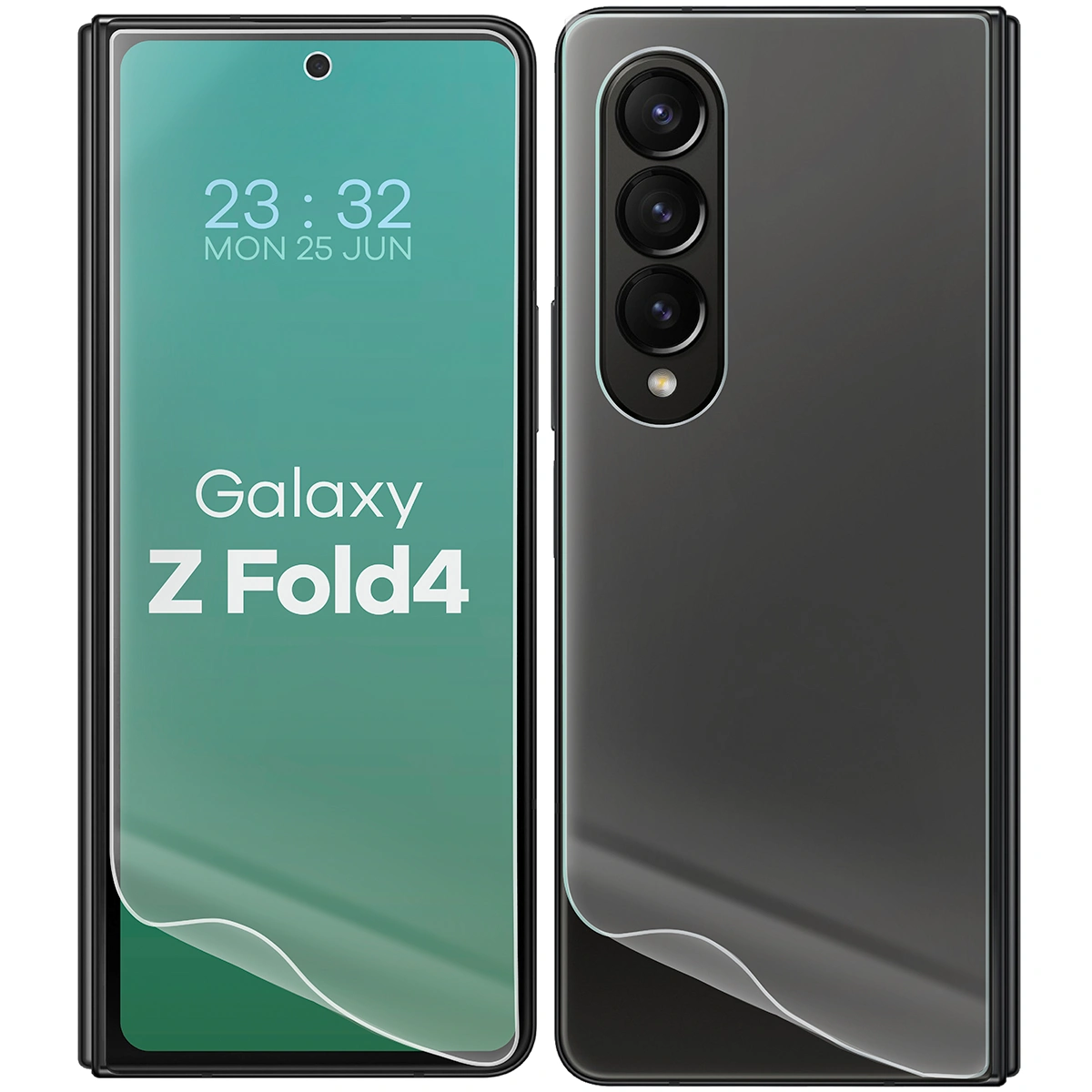 Przezroczystość zestawu folii hydrożelowych na telefon Bizon Glass Hydrogel Pack do Samsung Galaxy Z Fold4