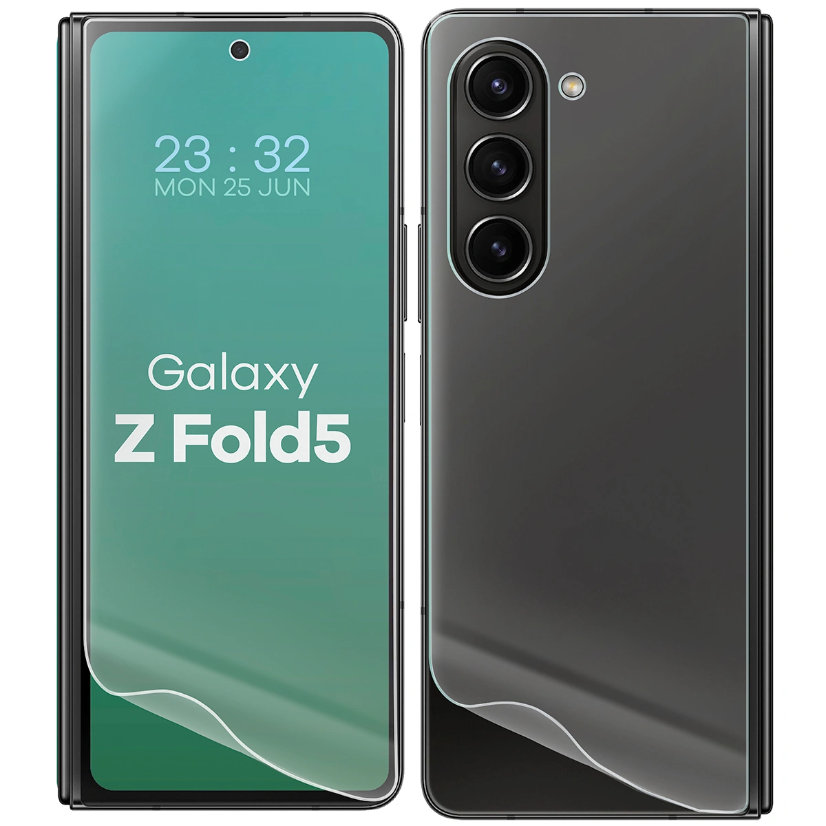 Przezroczystość zestawu folii hydrożelowych na telefon Bizon Glass Hydrogel Pack do Samsung Galaxy Z Fold5