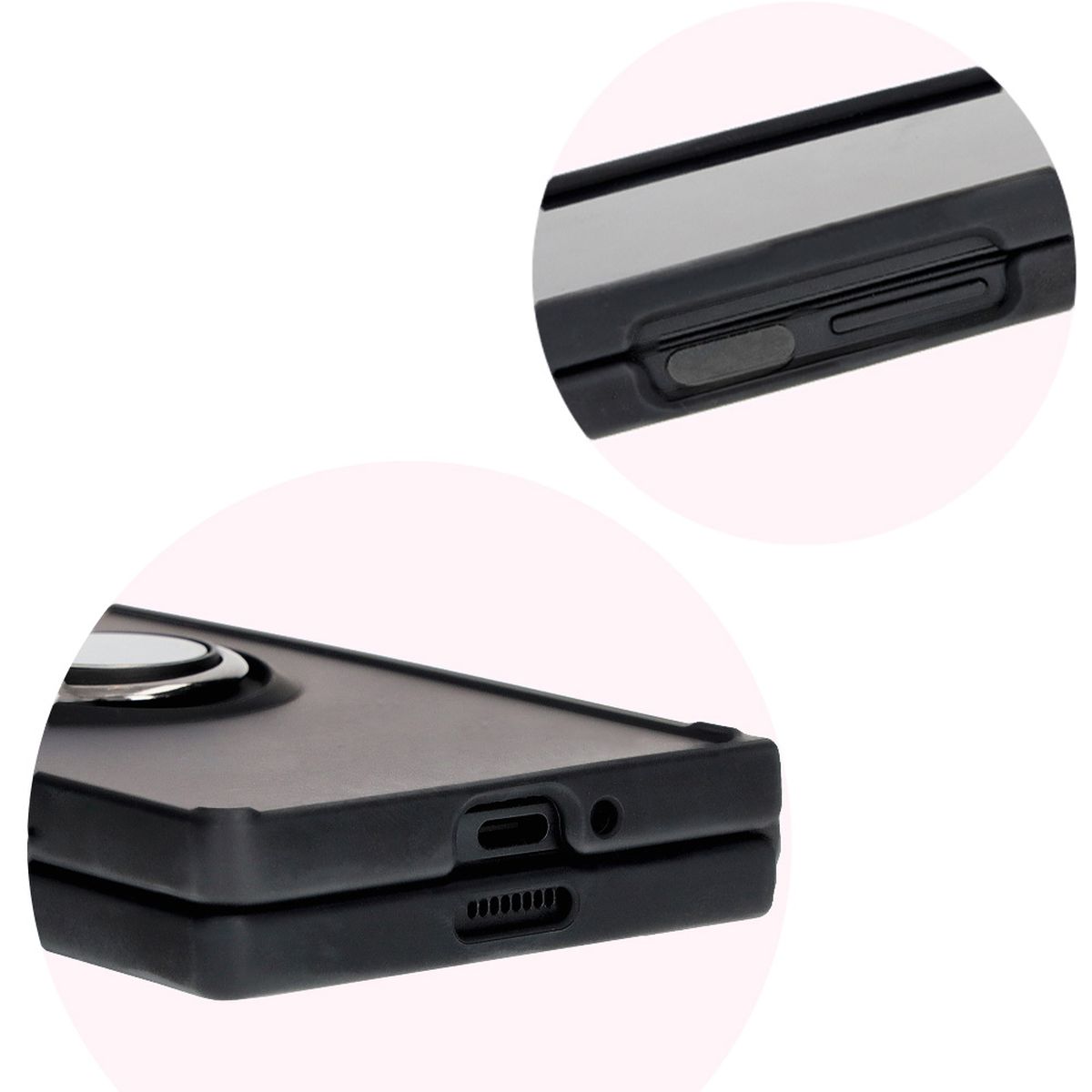 Decupaje precise și capace integrate în carcasa Bizon Case Hybrid Ring