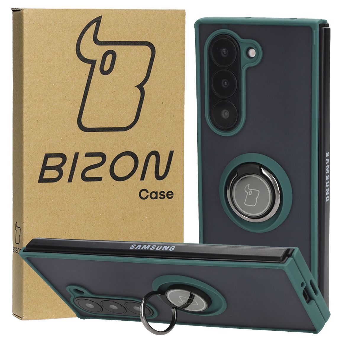 Finger Grip Case Bizon Case Hybrid Ring for Samsung Galaxy Z Fold6