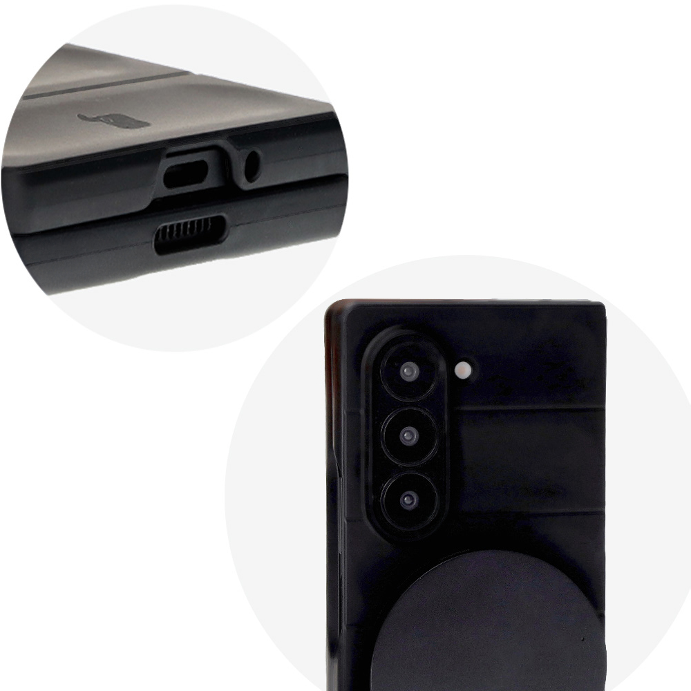 Präzise Ausschnitte und Kompatibilität mit induktivem Laden im Etui Bizon Case Tur