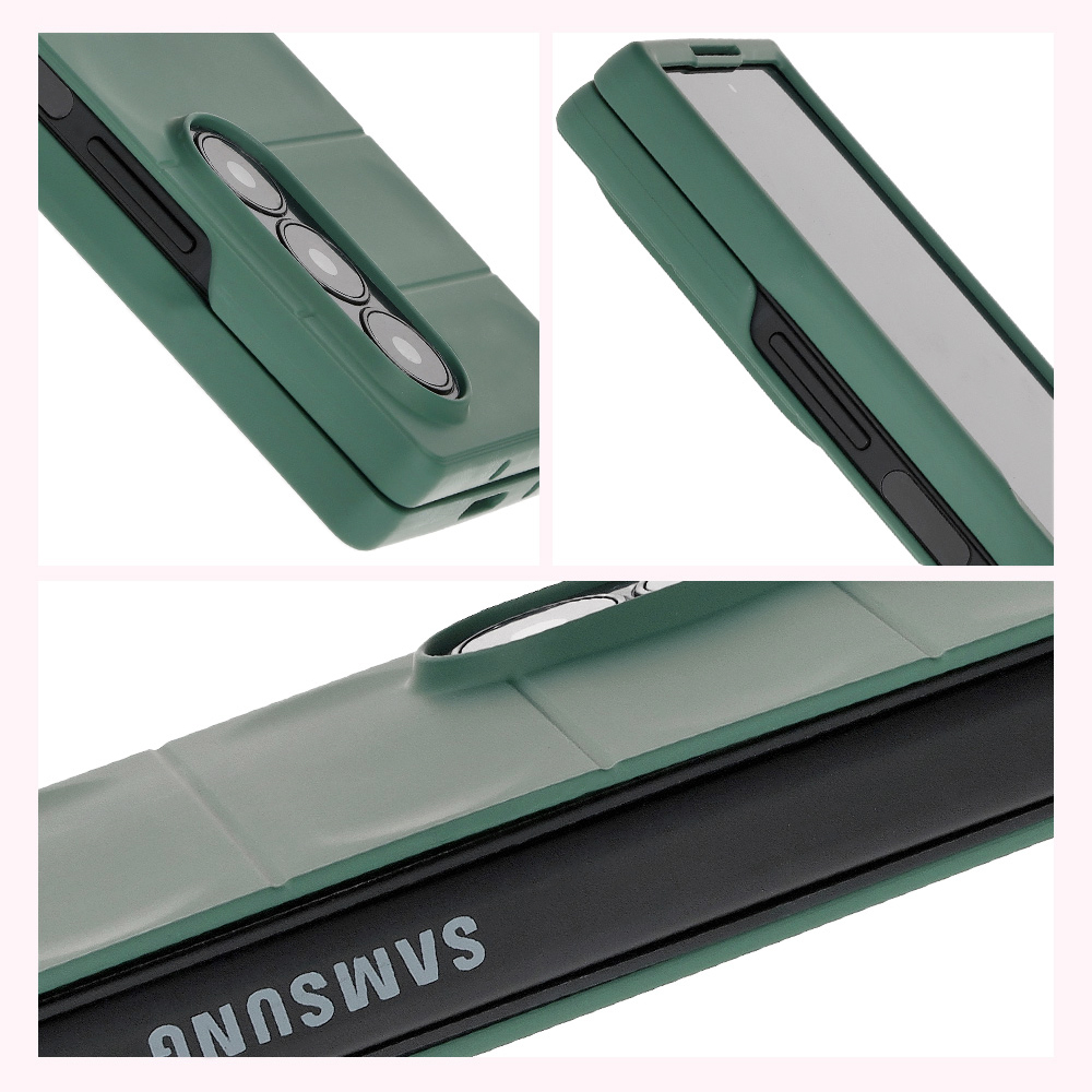 Mikrofaser-Innenfutter, Vertiefungen auf der Rückseite und verstärkte Ecken im Bizon Case Tur Etui