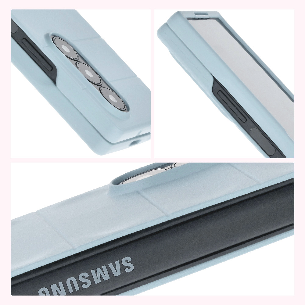 Mikrofaserpolsterung, Vertiefungen auf der Rückseite und verstärkte Ecken im Etui Bizon Case Tur