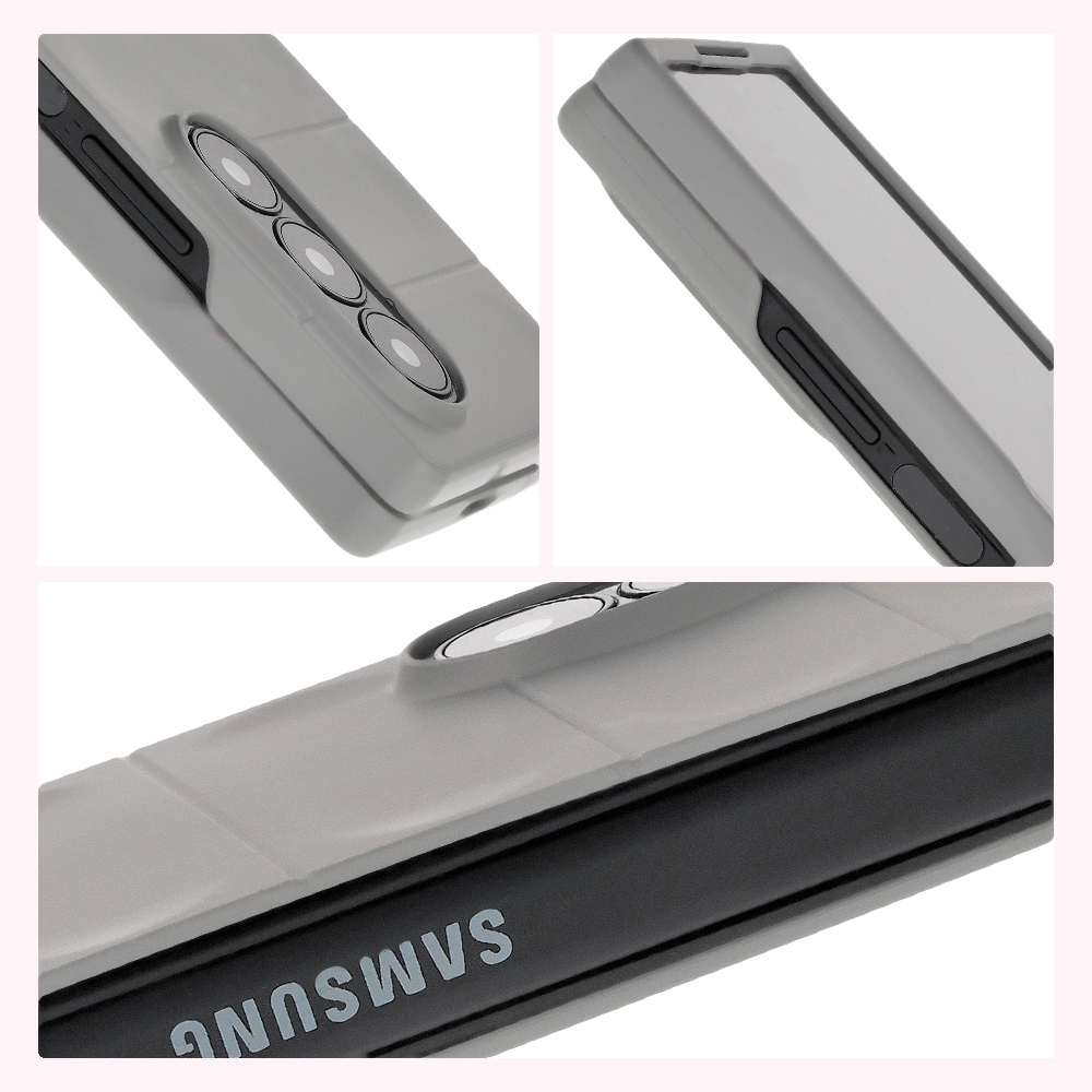 Microfiber lining, grooves on the back, and reinforced corners in Bizon Case Tur